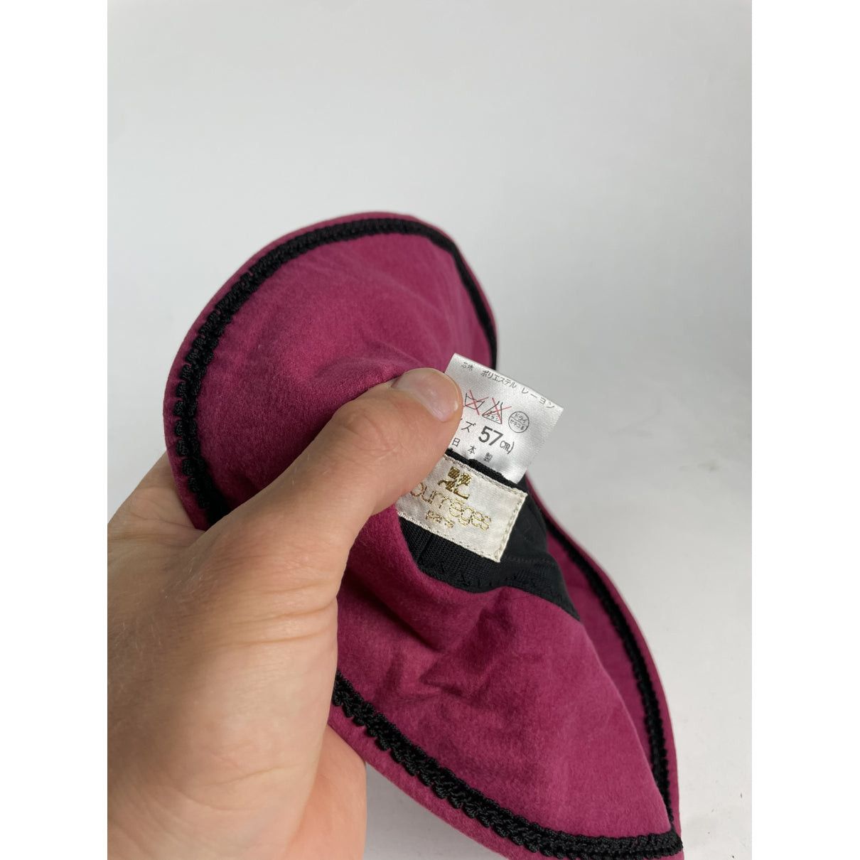 Courreges Courrèges Pink Cotton Hat Size ONE SIZE - 2 Thumbnail