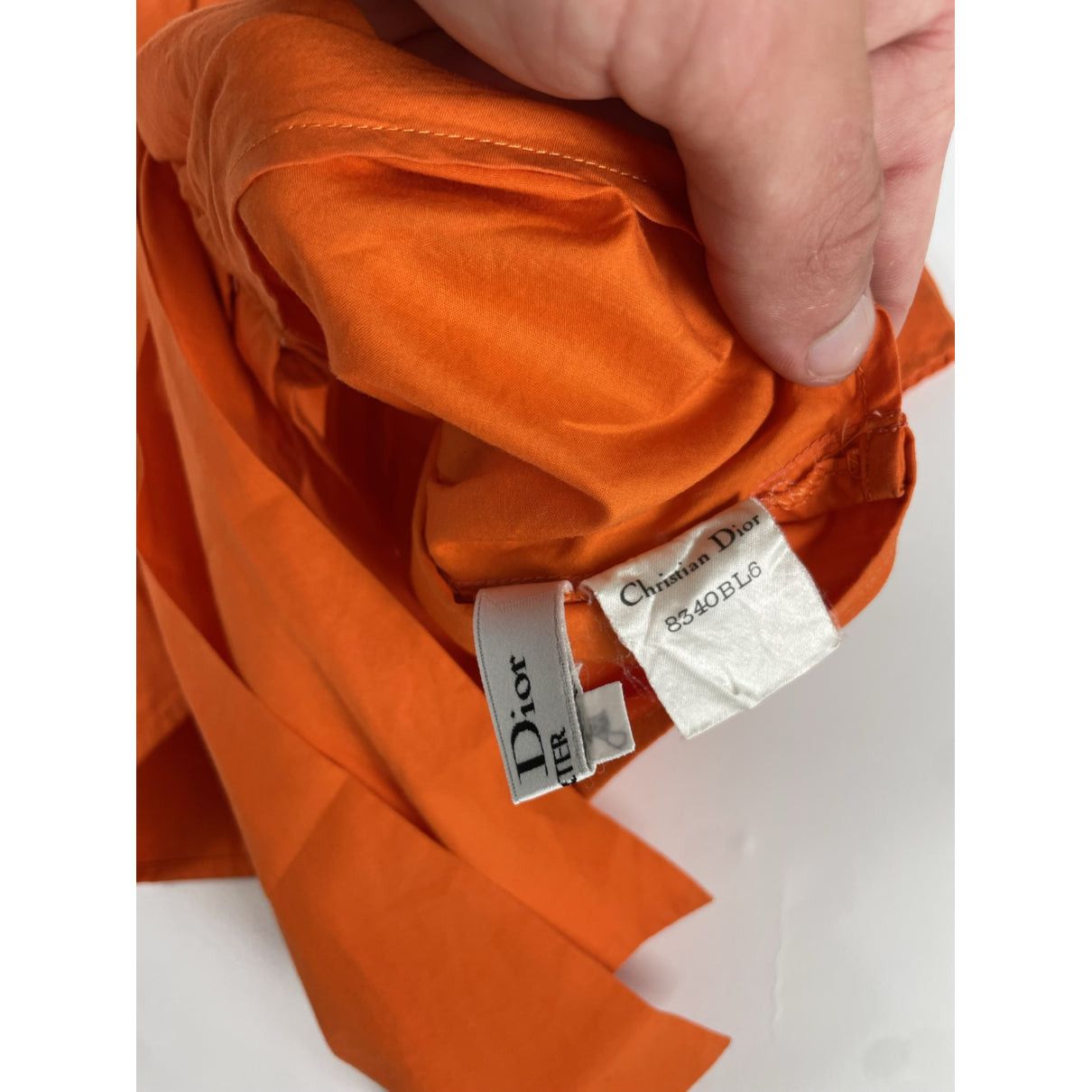Dior J'adore Orange Cotton Top Size M / US 6-8 / IT 42-44 - 4 Thumbnail