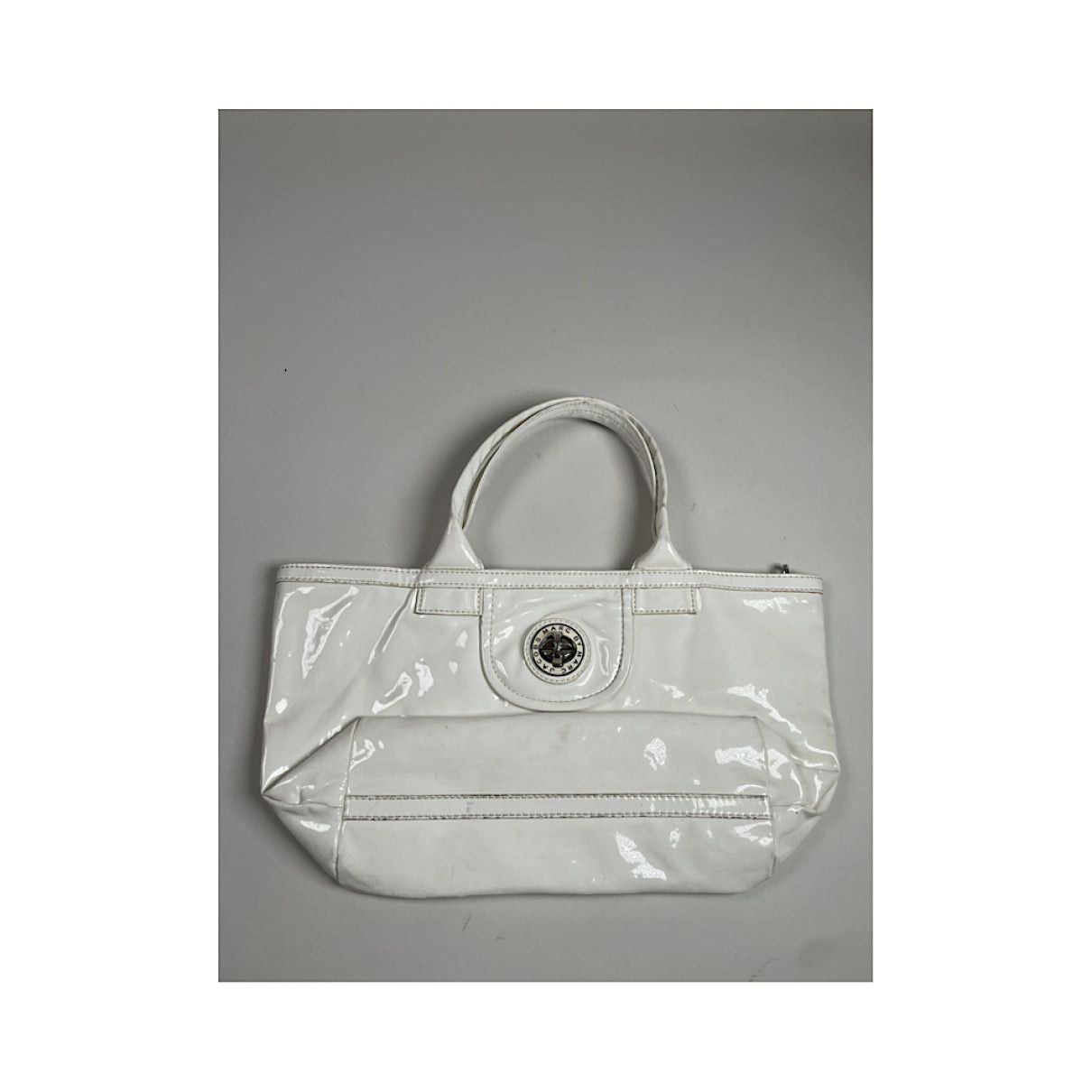 Marc by Marc Jacobs White Patent Leather Handbag Size ONE SIZE - 4 Thumbnail
