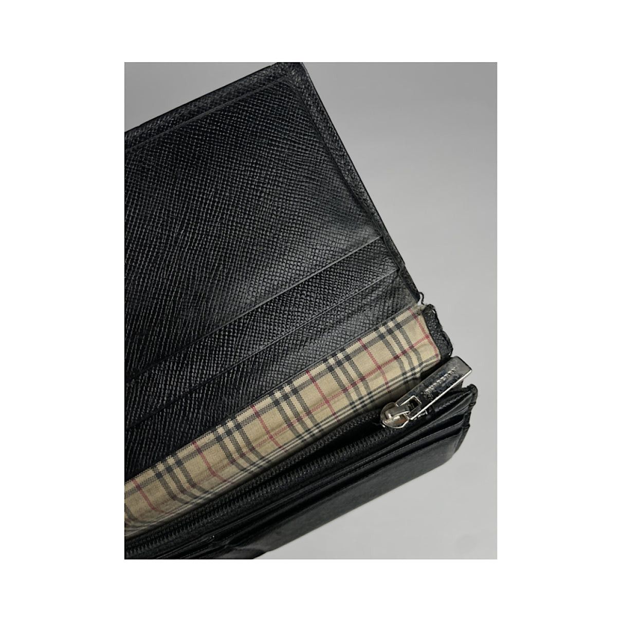 Burberry Black Leather Wallet Size ONE SIZE - 3 Thumbnail
