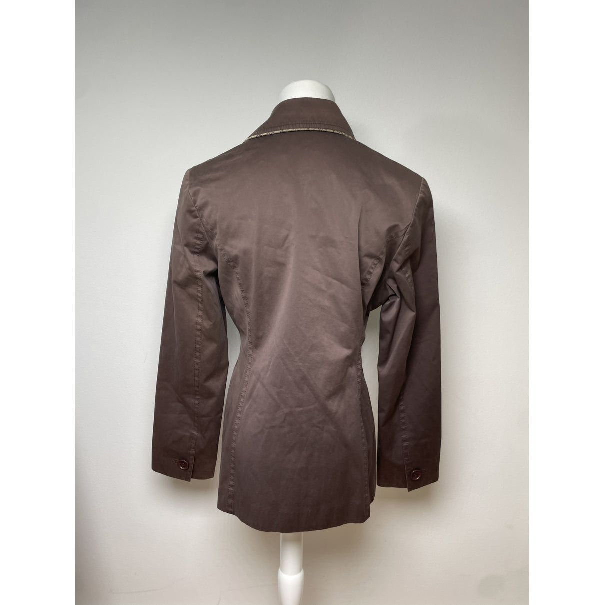 Courreges Courrèges Brown Cotton Trench Coat Size M / US 6-8 / IT 42-44 - 2 Thumbnail