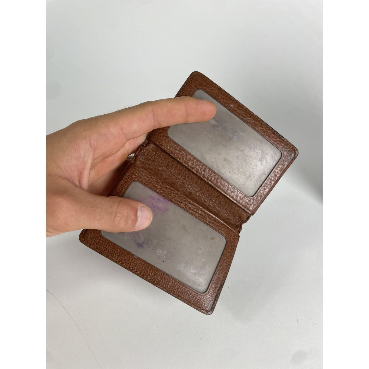 Louis Vuitton Brown Leather Purse Size ONE SIZE - 4 Thumbnail