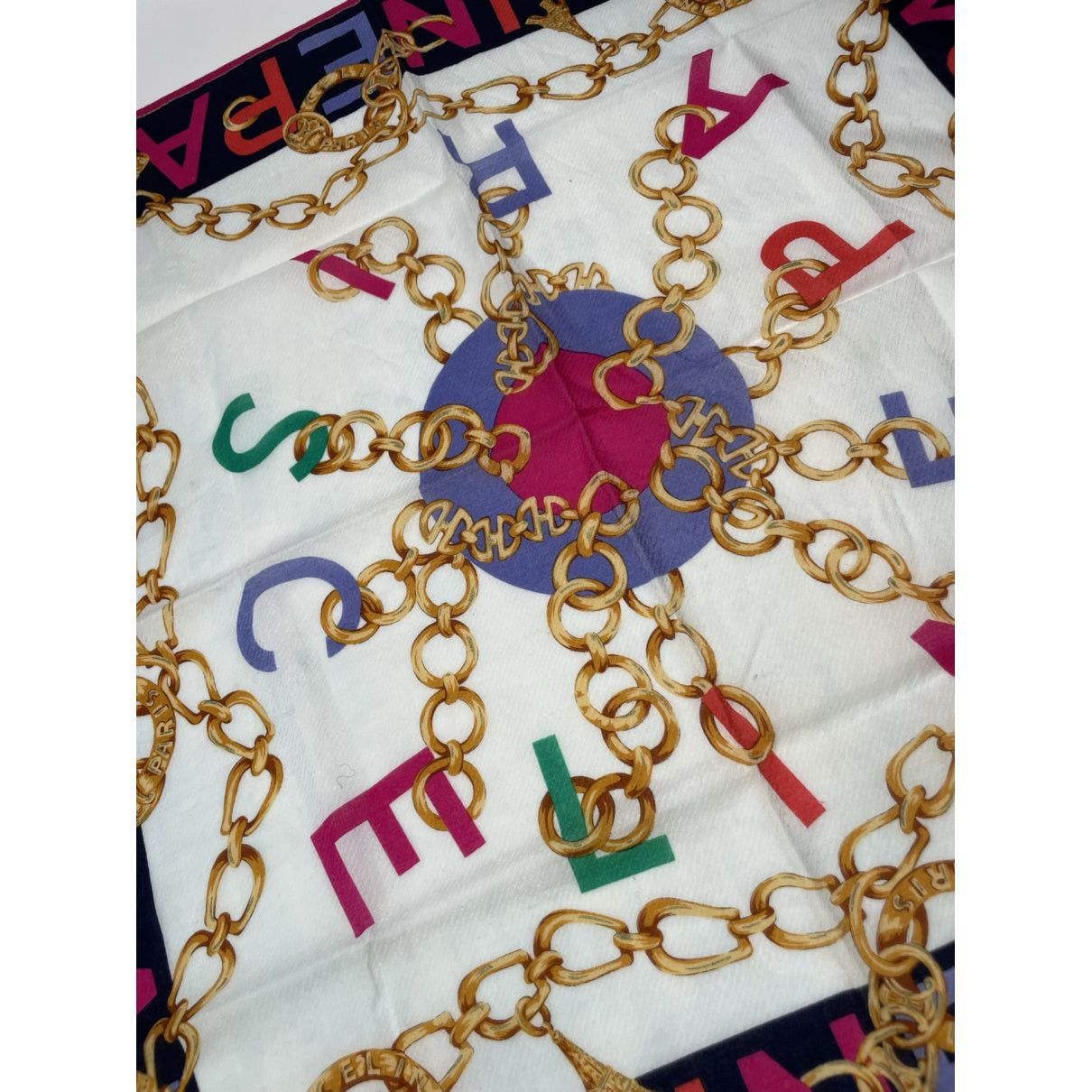 Celine Multicolour Silk Scarf Size ONE SIZE - 3 Thumbnail