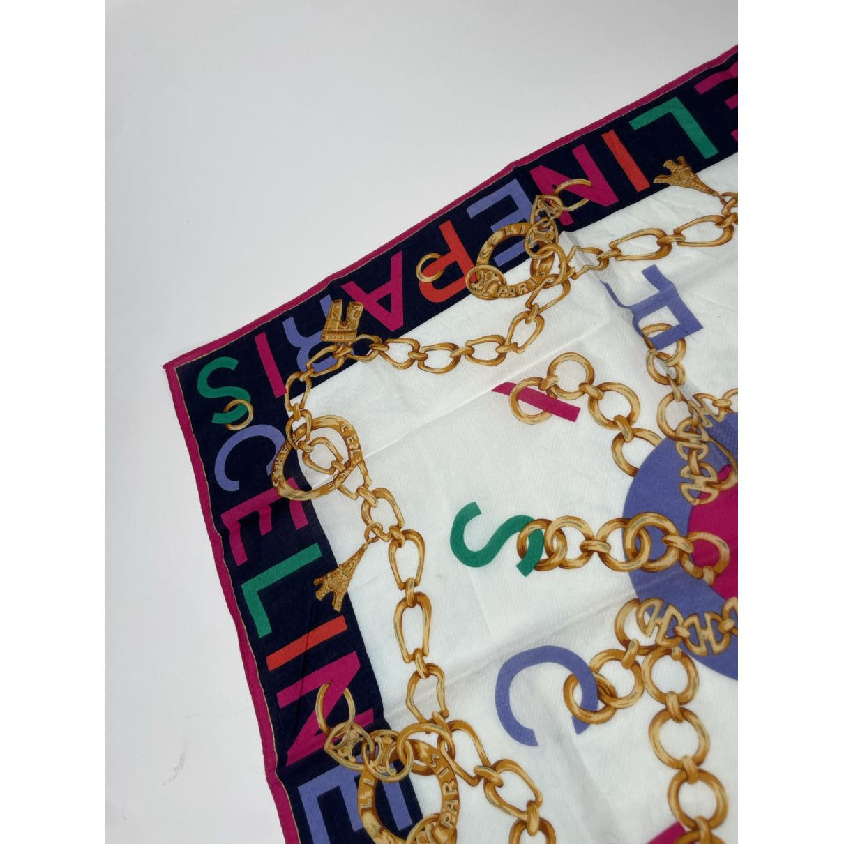 Celine Multicolour Silk Scarf Size ONE SIZE - 5 Thumbnail