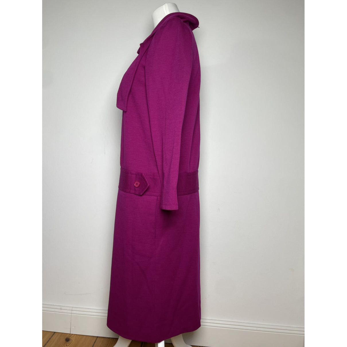 Givenchy Purple Wool Trench Coat Size S / US 4 / IT 40 - 2 Thumbnail
