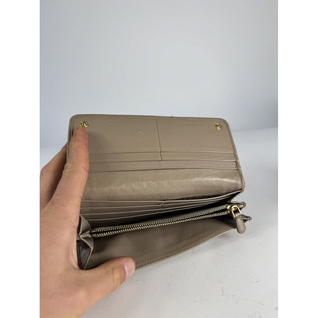 Prada Brown Leather Wallet Size ONE SIZE - 5 Thumbnail