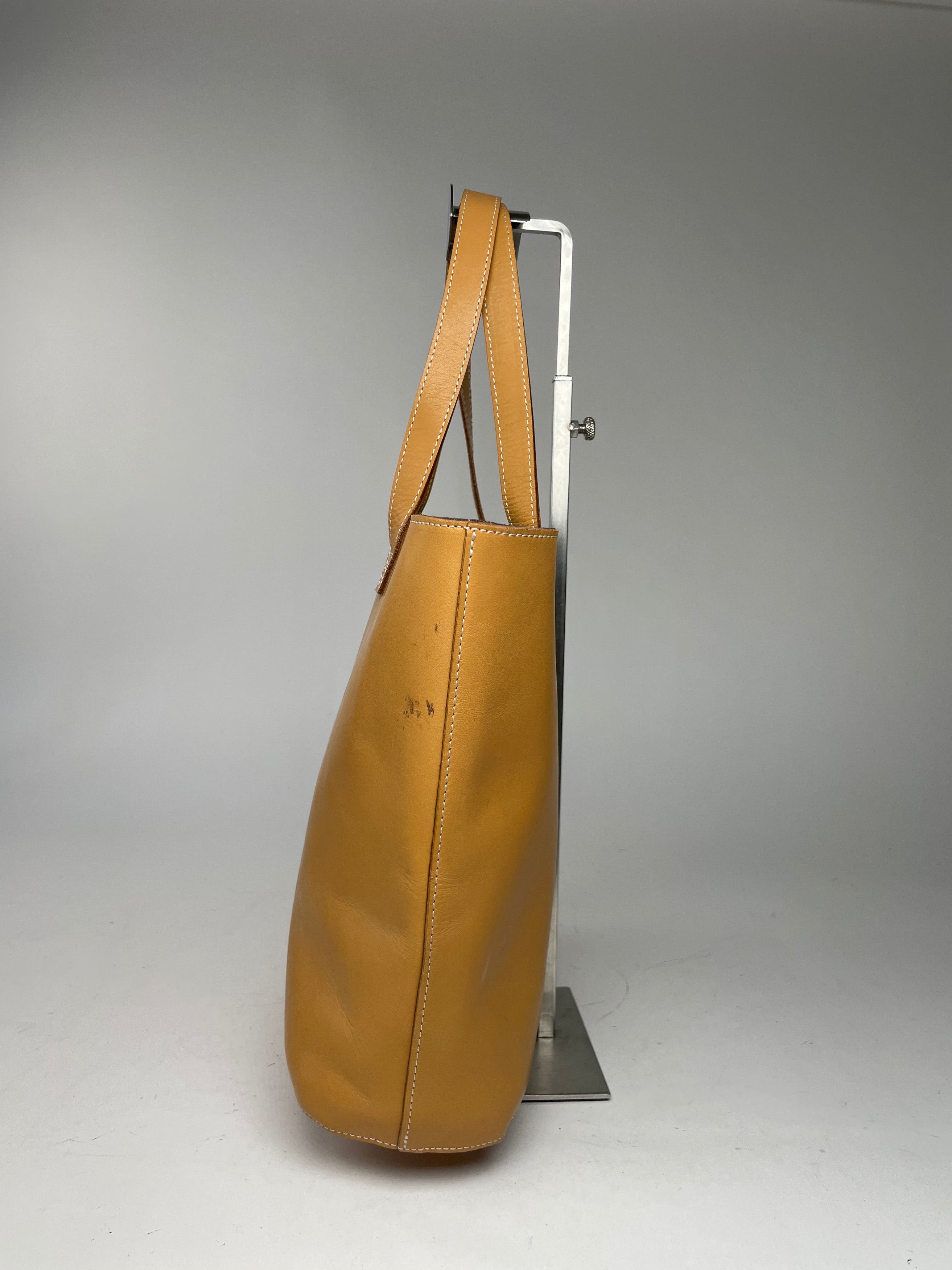 Courreges Vintage Paris Leather shopper Bag Kamel Size ONE SIZE - 8 Thumbnail