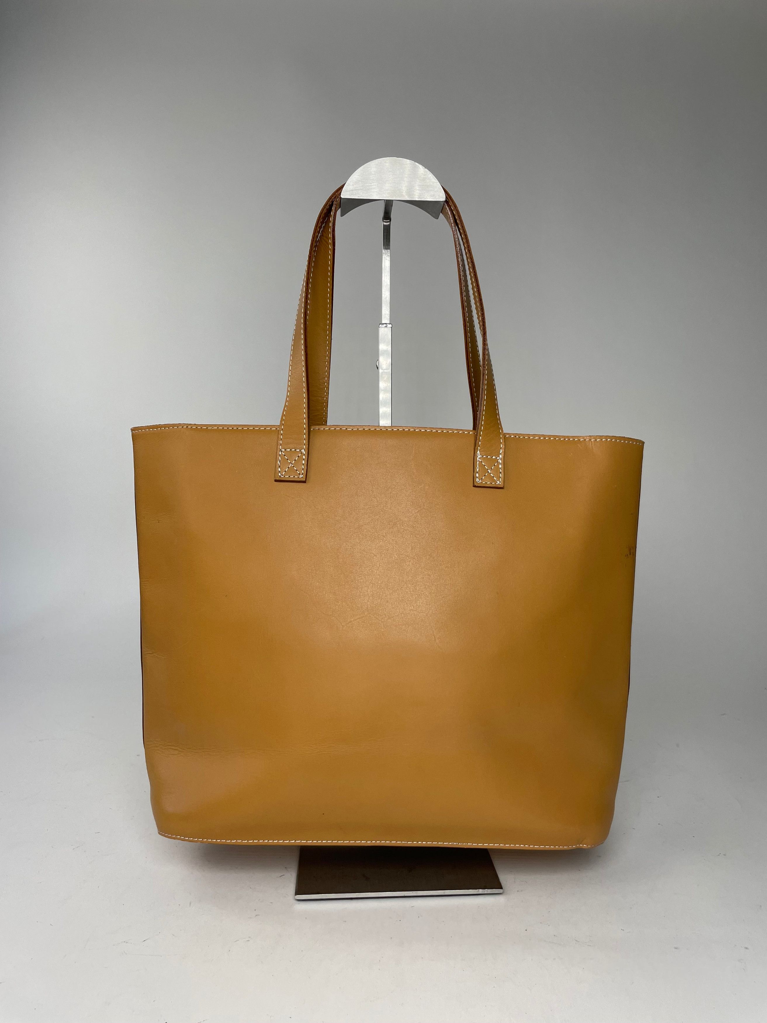 Courreges Vintage Paris Leather shopper Bag Kamel Size ONE SIZE - 13 Thumbnail