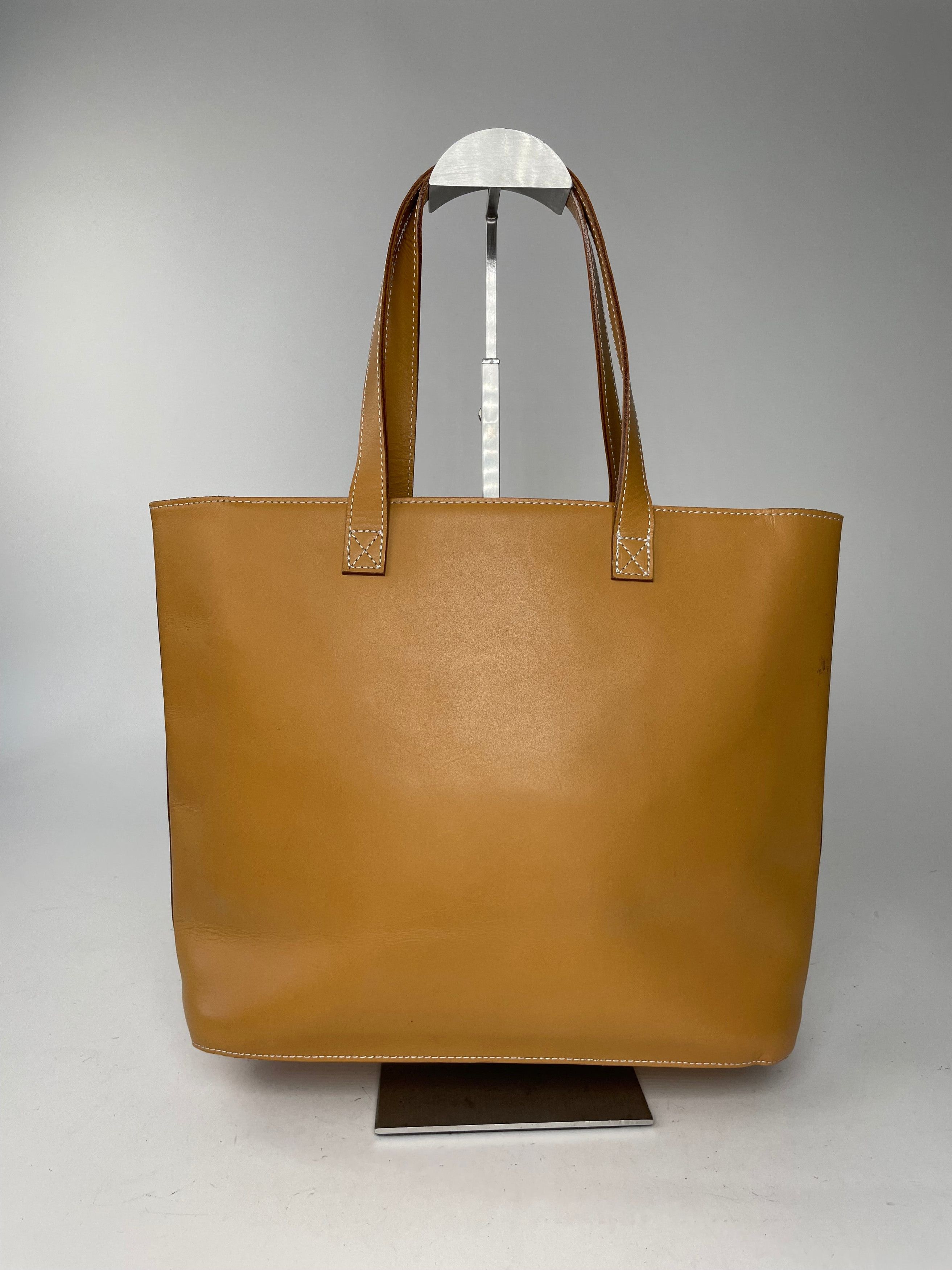 Courreges Vintage Paris Leather shopper Bag Kamel Size ONE SIZE - 2 Thumbnail