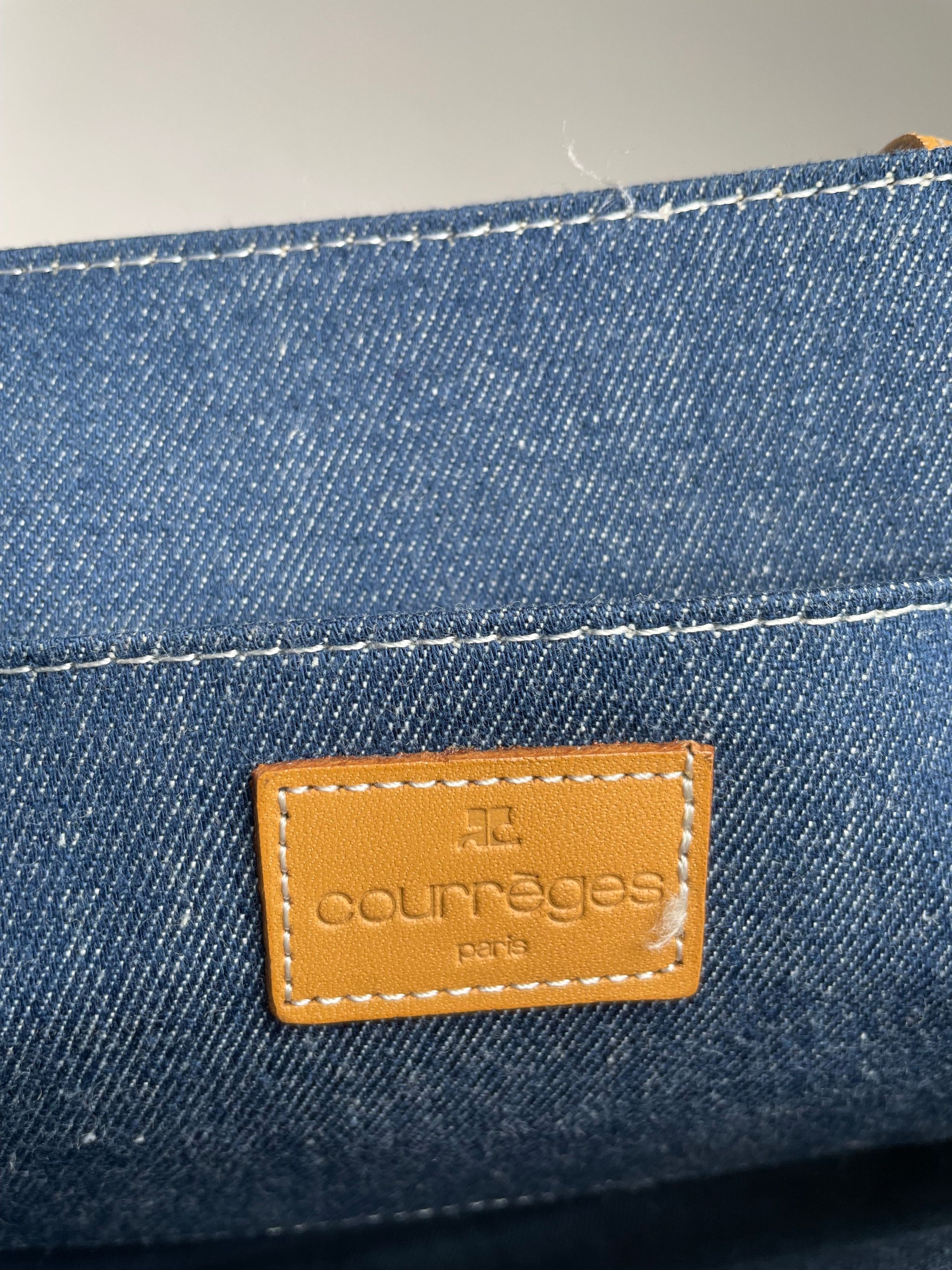 Courreges Vintage Paris Leather shopper Bag Kamel Size ONE SIZE - 3 Thumbnail