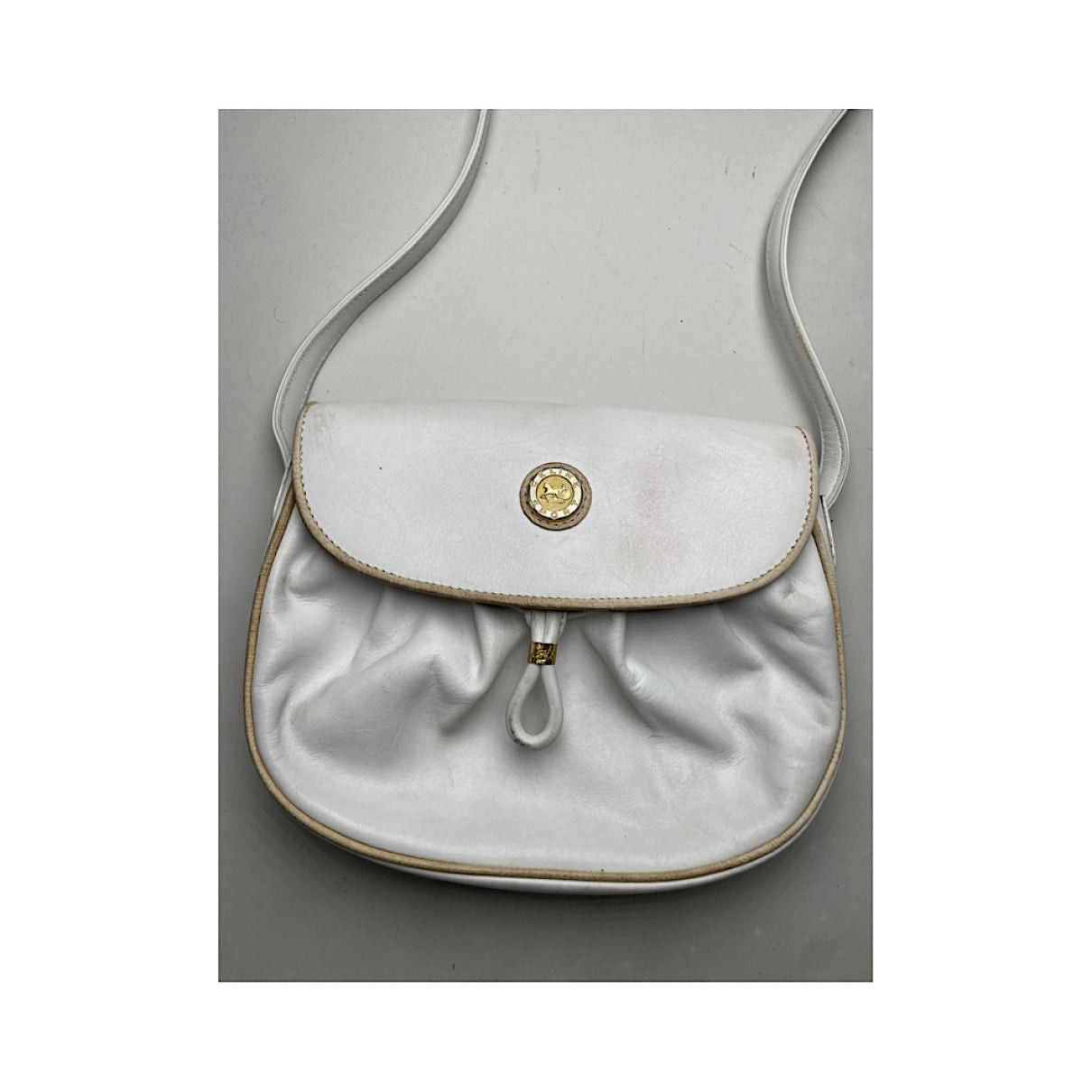 Celine Triomphe White Patent Leather Handbag Size ONE SIZE - 4 Thumbnail