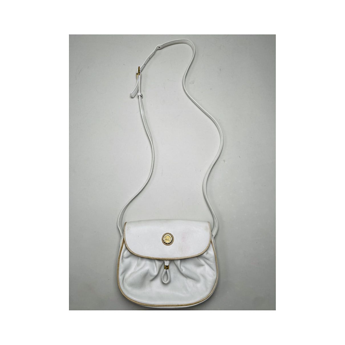 Celine Triomphe White Patent Leather Handbag Size ONE SIZE - 3 Thumbnail