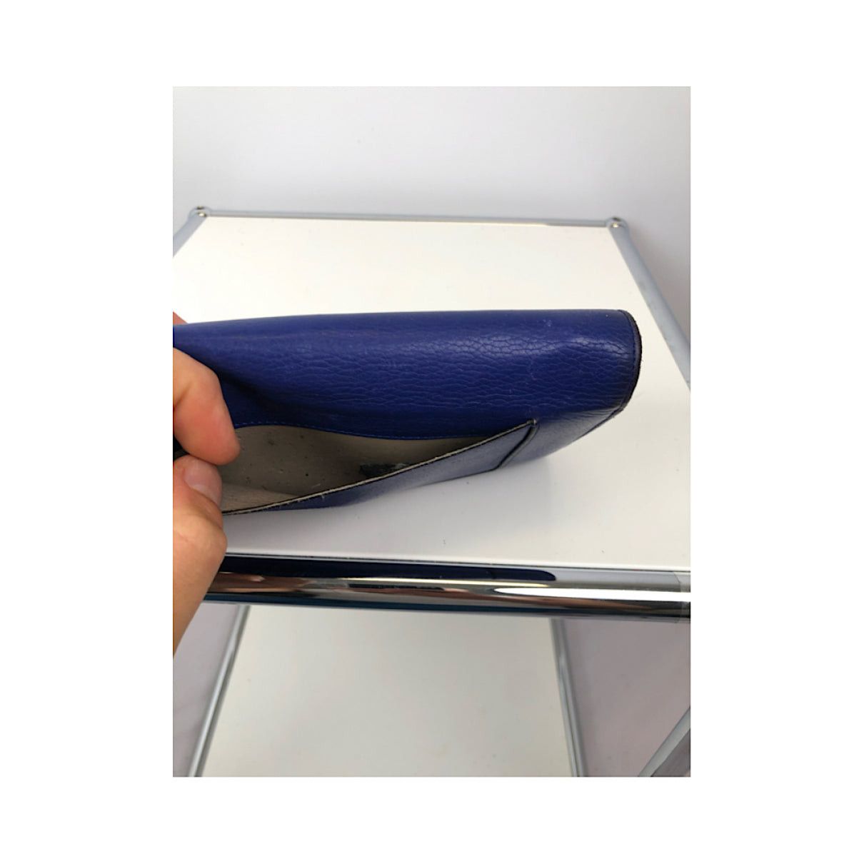 Celine Navy Patent Leather Wallet Size ONE SIZE - 2 Thumbnail