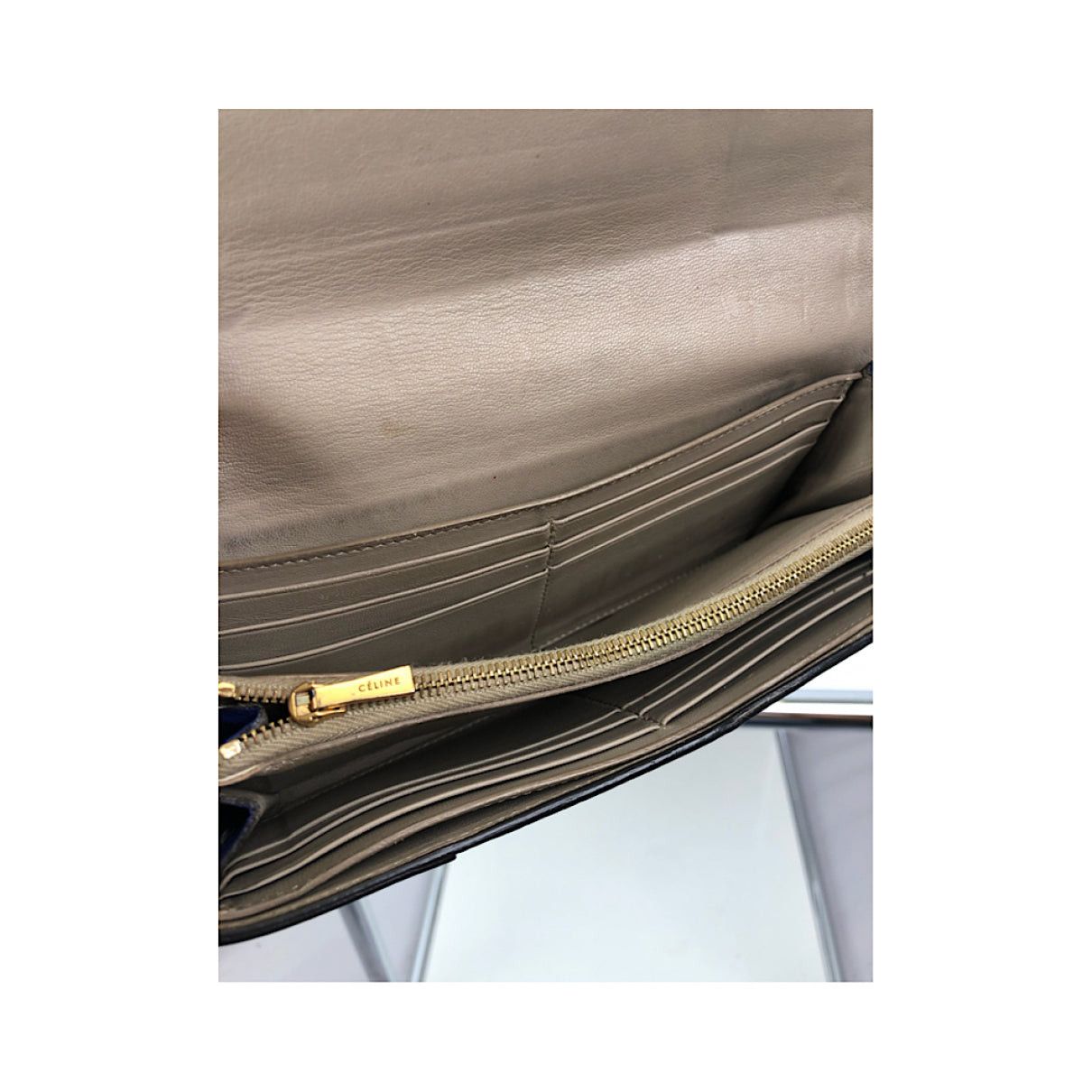 Celine Navy Patent Leather Wallet Size ONE SIZE - 5 Thumbnail