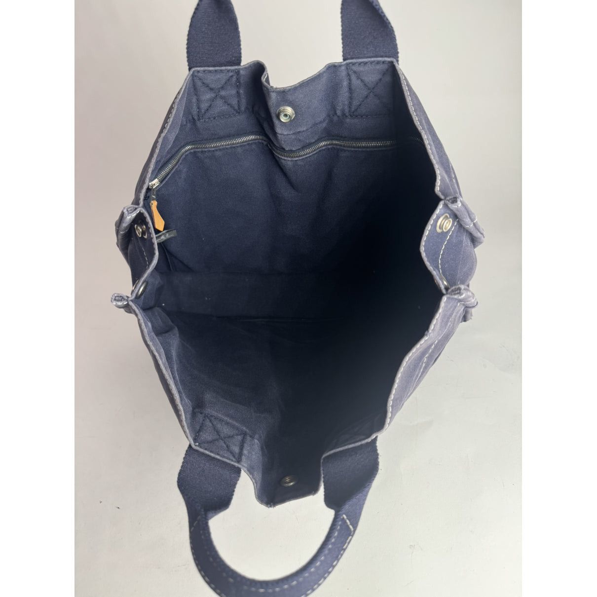 Other Hermès Navy Cotton Handbag Size ONE SIZE - 2 Thumbnail
