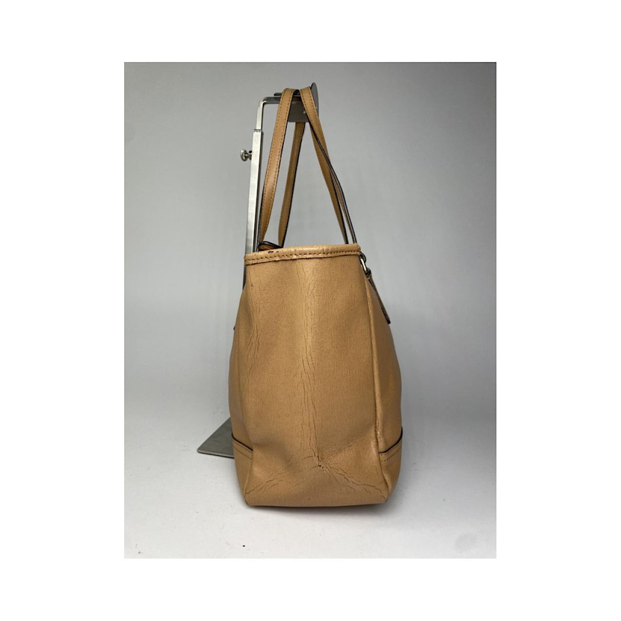 Coach Carly Brown Leather Handbag Size ONE SIZE - 4 Thumbnail