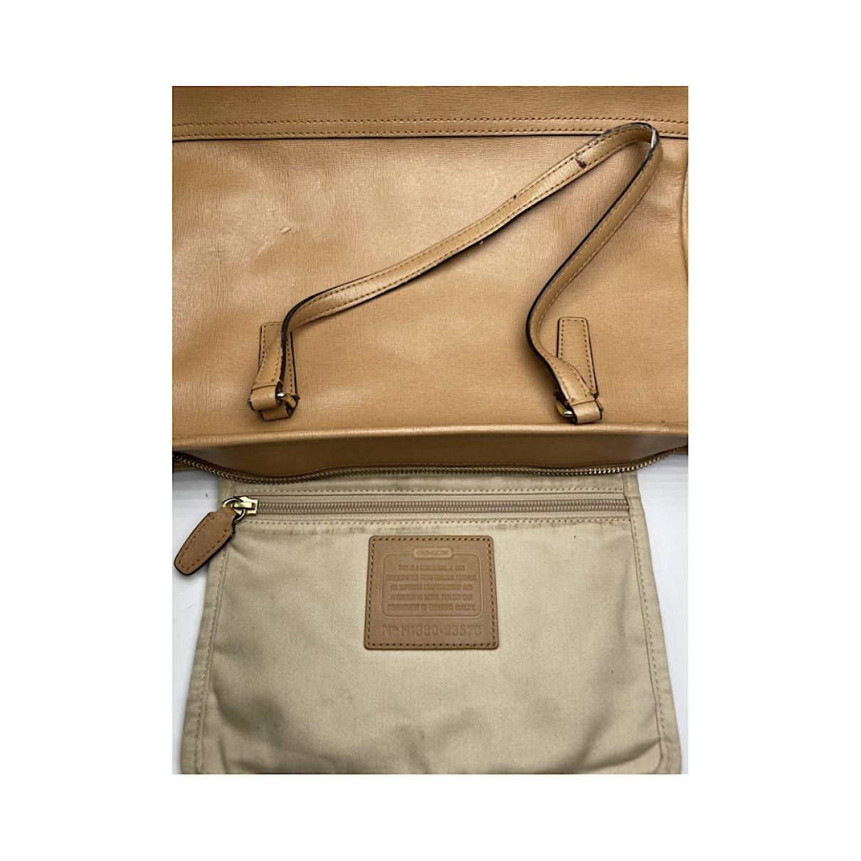 Coach Carly Brown Leather Handbag Size ONE SIZE - 3 Thumbnail