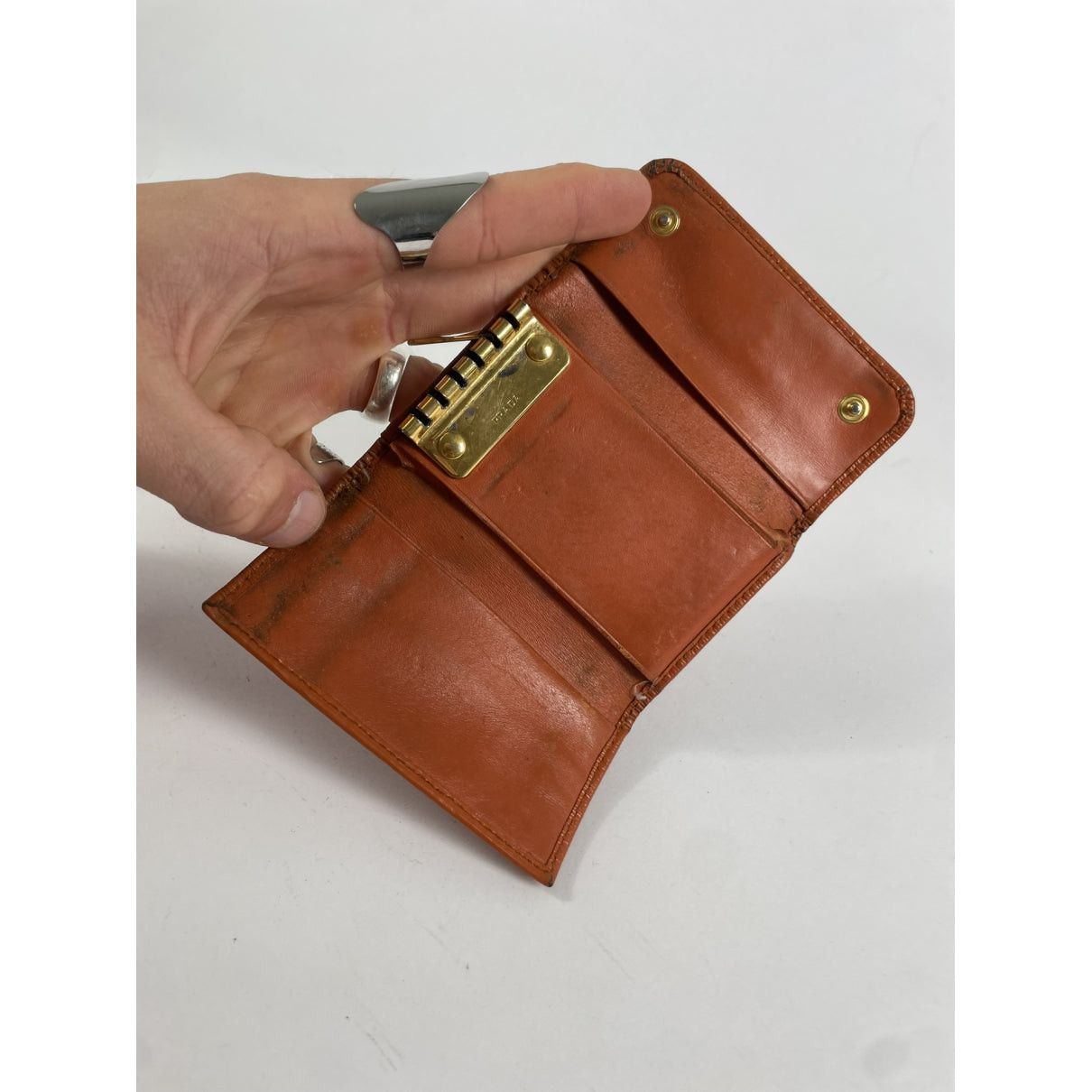 Prada Orange Leather Purse Size ONE SIZE - 5 Thumbnail