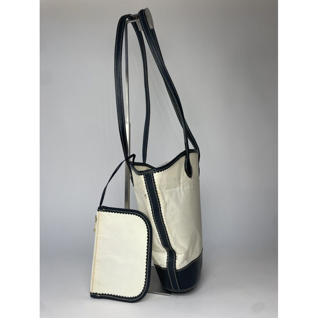 Loewe Puzzle White Leather Handbag Size ONE SIZE - 3 Thumbnail