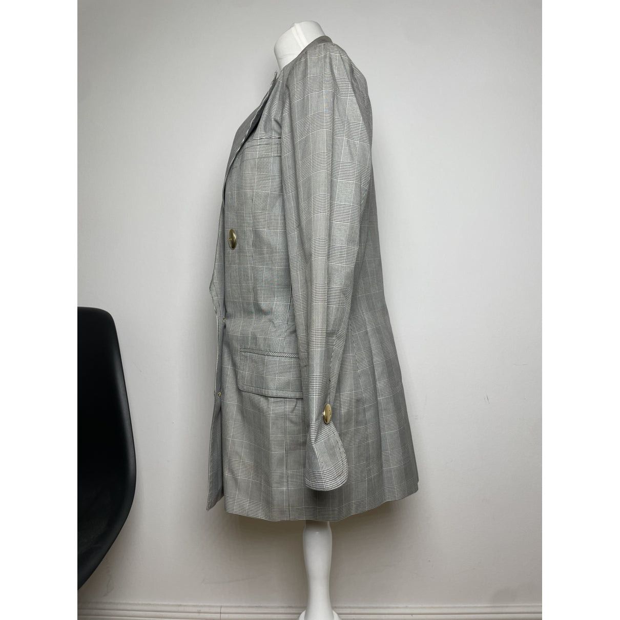 Dior Grey Wool Trench Coat Size L / US 10 / IT 46 - 3 Thumbnail