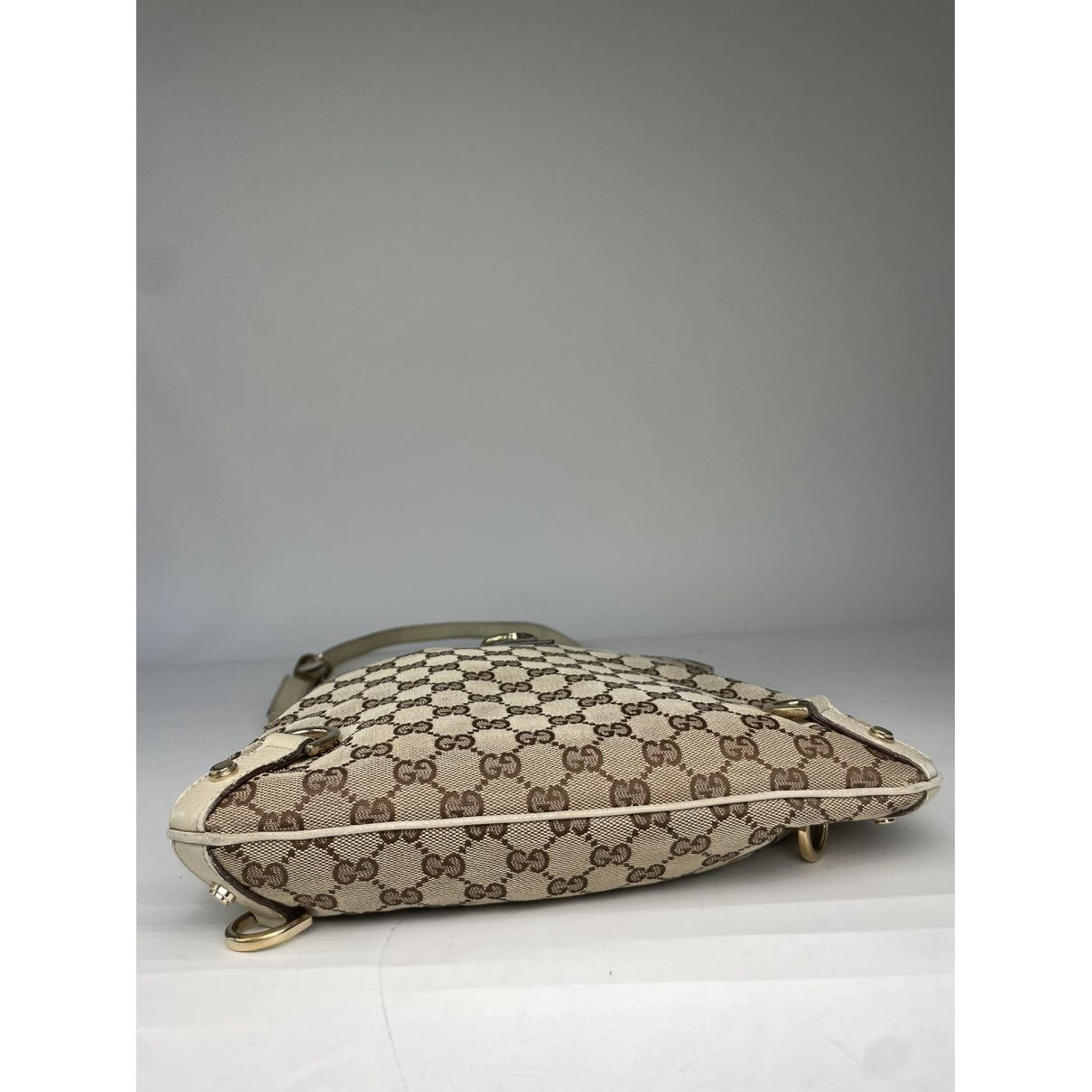 Gucci Jackie Vintage Beige Cotton Handbag Size ONE SIZE - 4 Thumbnail