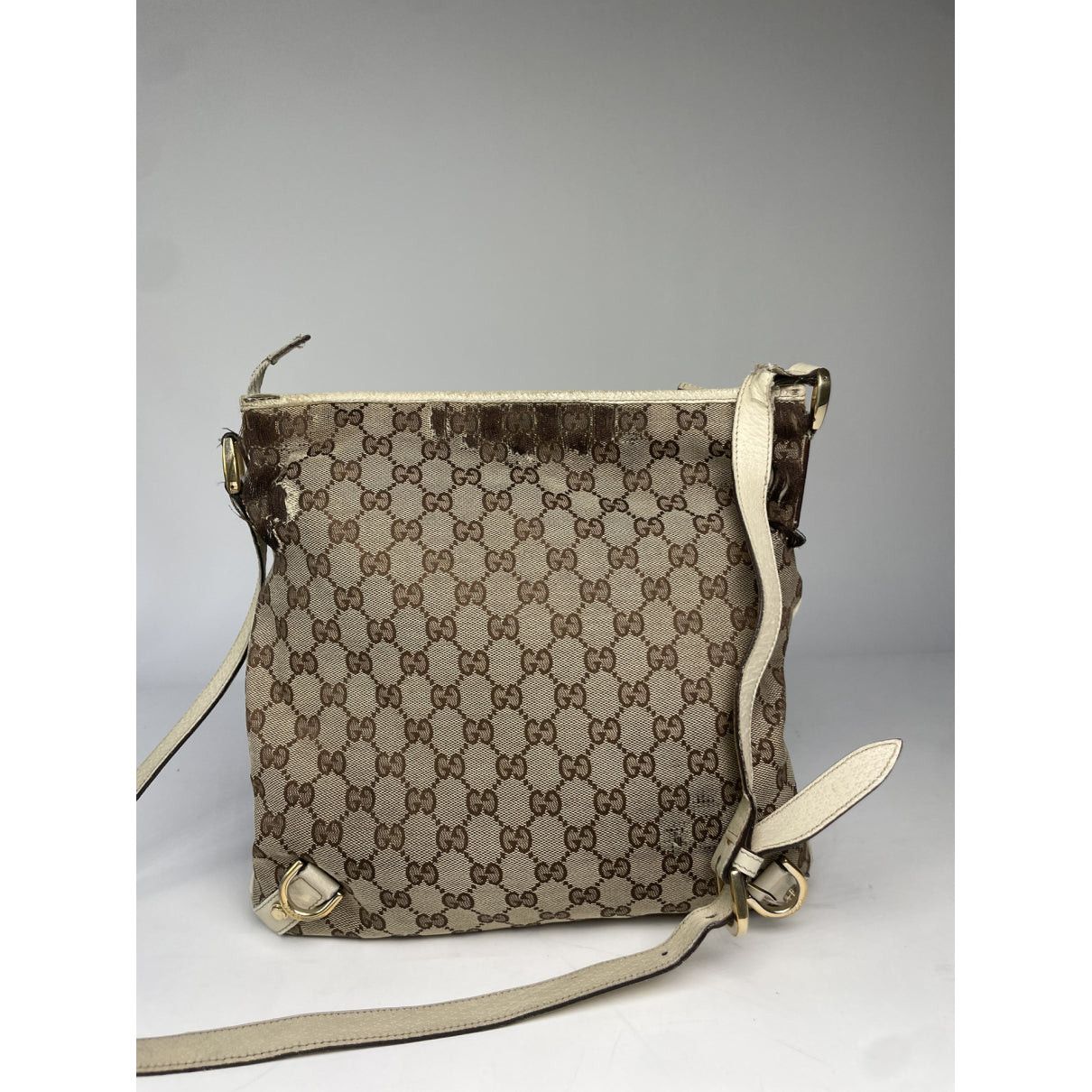 Gucci Jackie Vintage Beige Cotton Handbag Size ONE SIZE - 5 Thumbnail