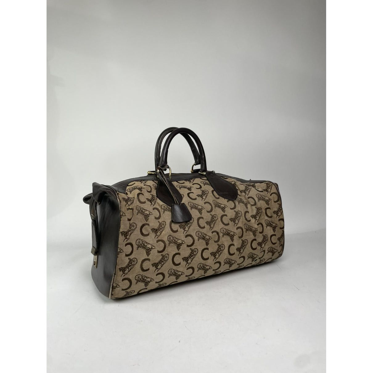 Celine Brown Cotton Travel Bag Size ONE SIZE - 4 Thumbnail