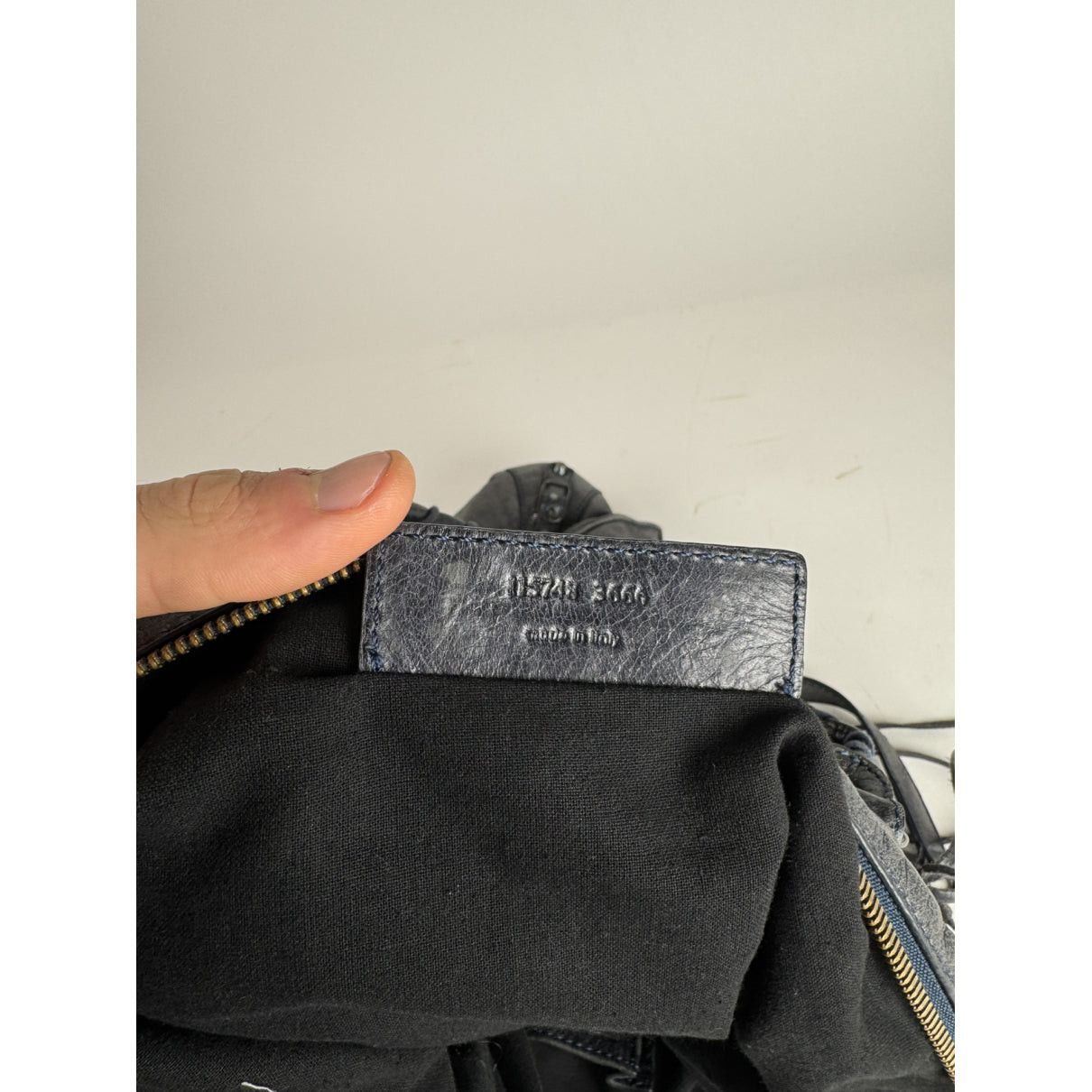 Balenciaga City Navy Leather Handbag Size ONE SIZE - 4 Thumbnail