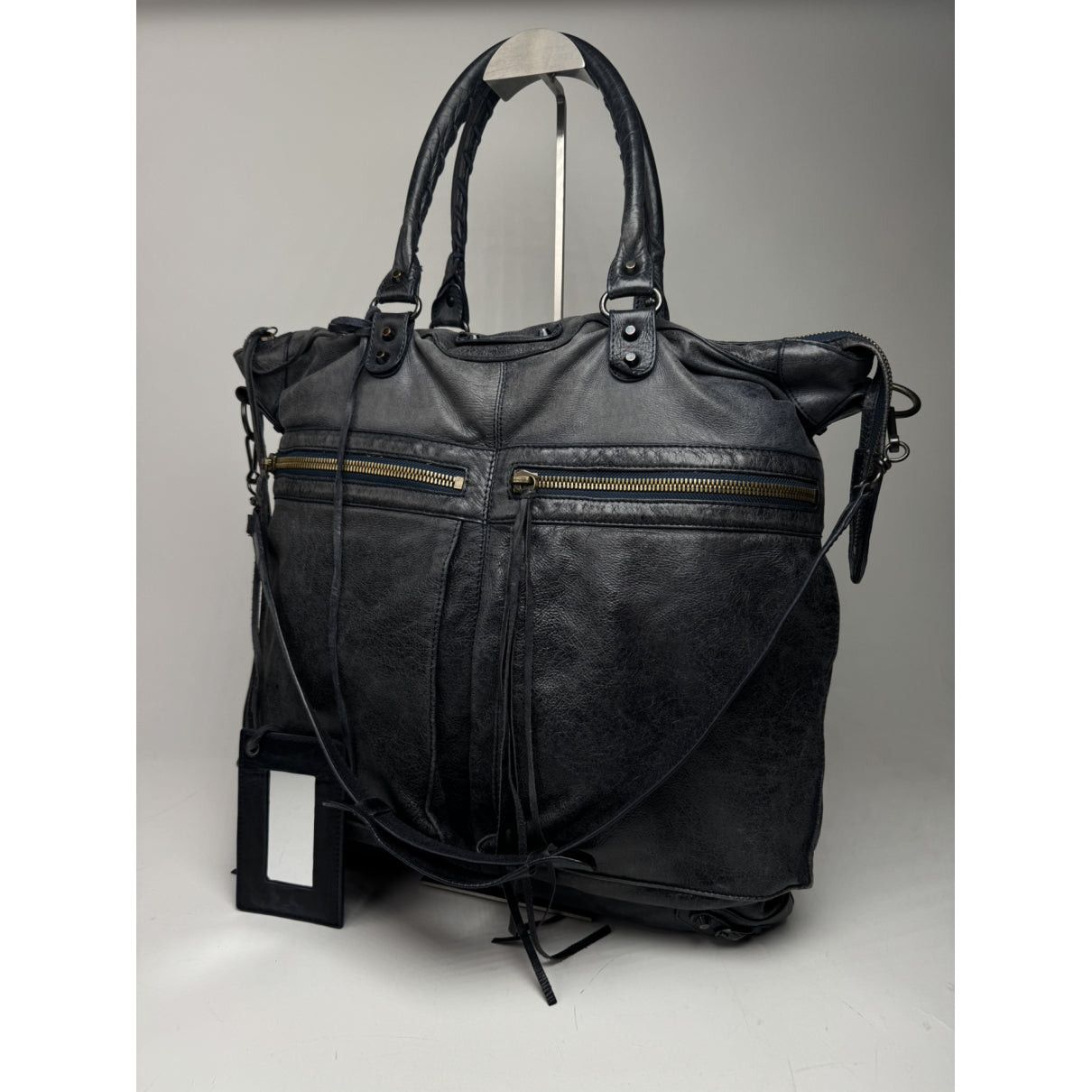 Balenciaga City Navy Leather Handbag Size ONE SIZE - 2 Thumbnail