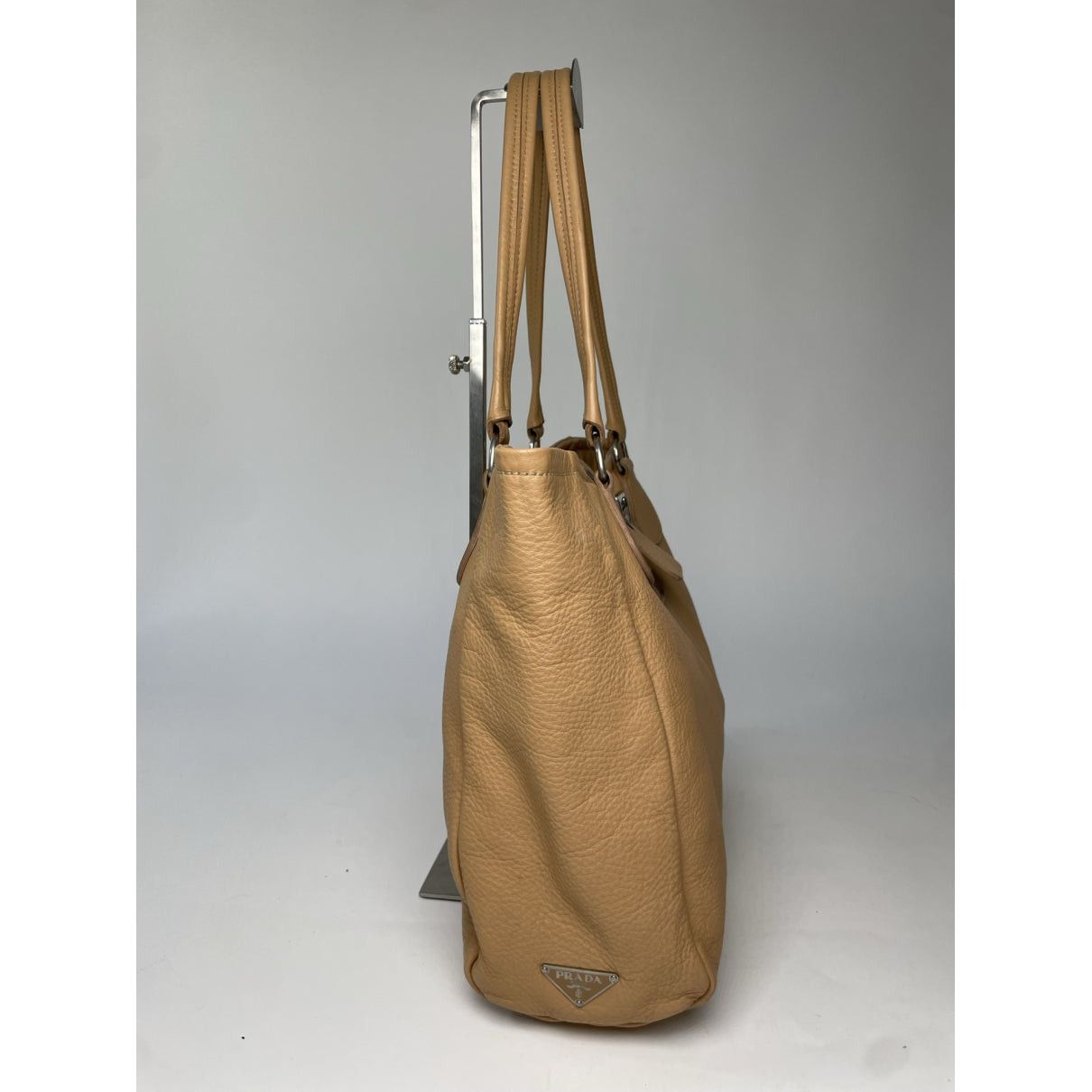 Prada Bibliothèque Brown Leather Handbag Size ONE SIZE - 4 Thumbnail