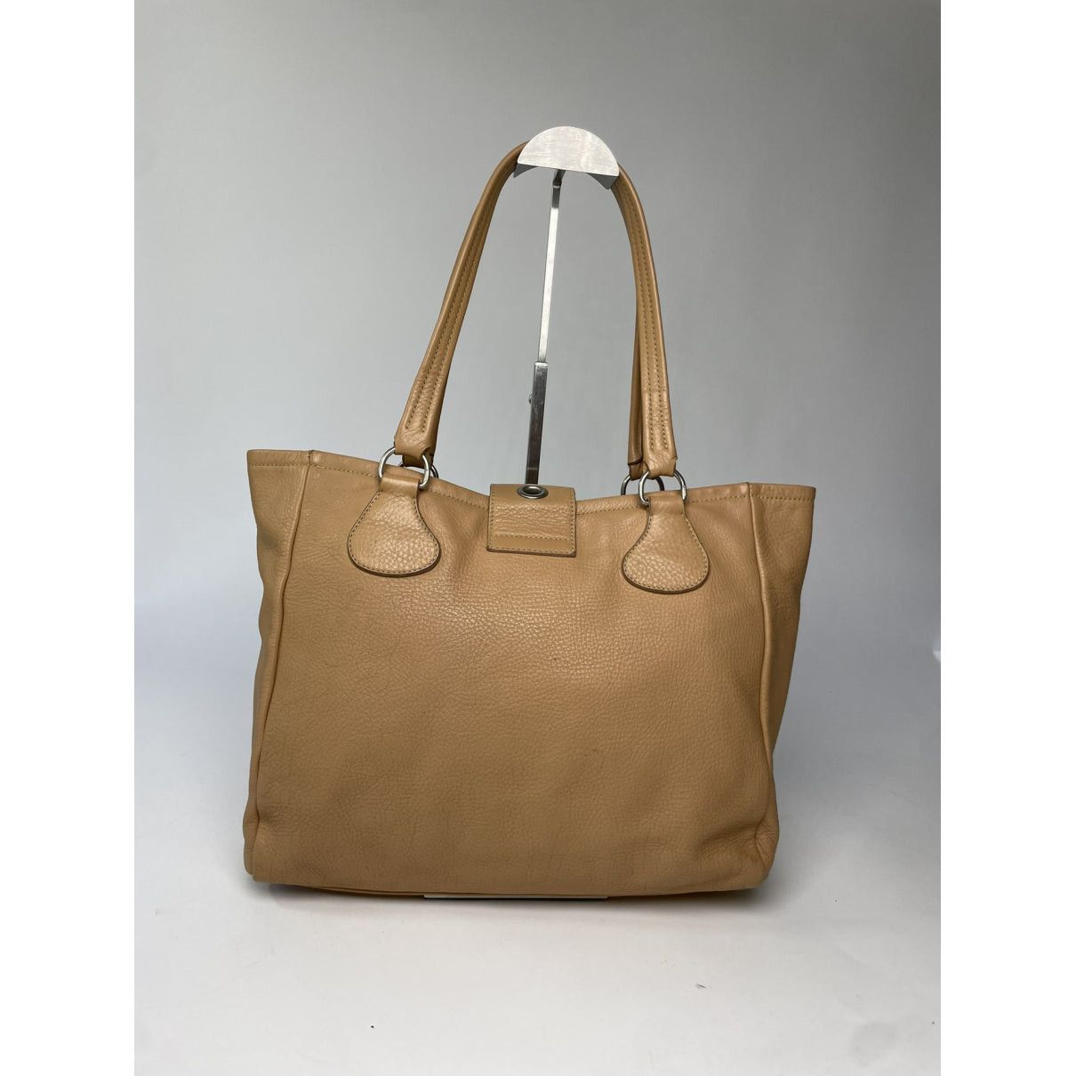 Prada Bibliothèque Brown Leather Handbag Size ONE SIZE - 5 Thumbnail
