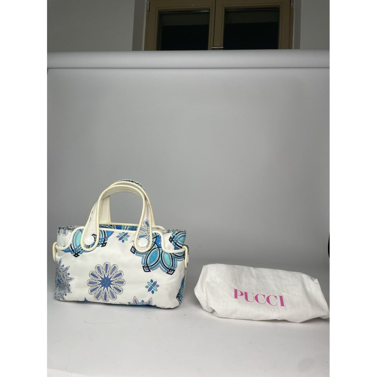 Emilio Pucci White Cotton Handbag Size ONE SIZE - 5 Thumbnail