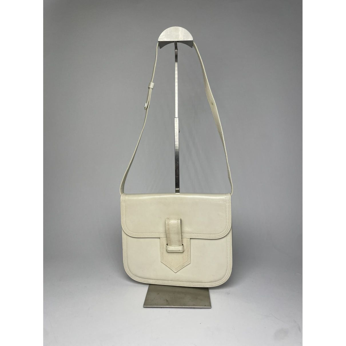 Yves Saint Laurent White Leather Handbag Size ONE SIZE - 2 Thumbnail