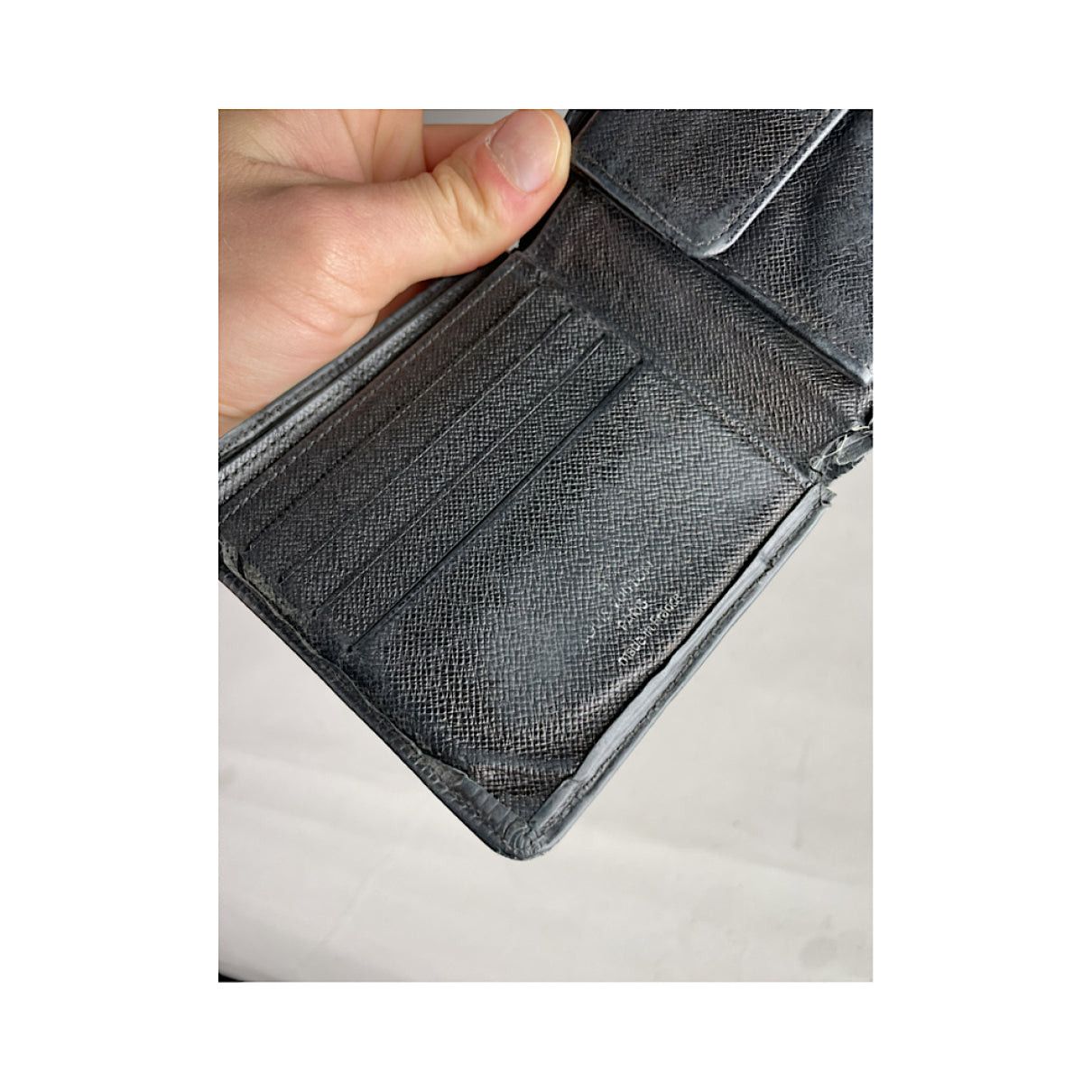 Louis Vuitton Black Leather Purse Size ONE SIZE - 4 Thumbnail