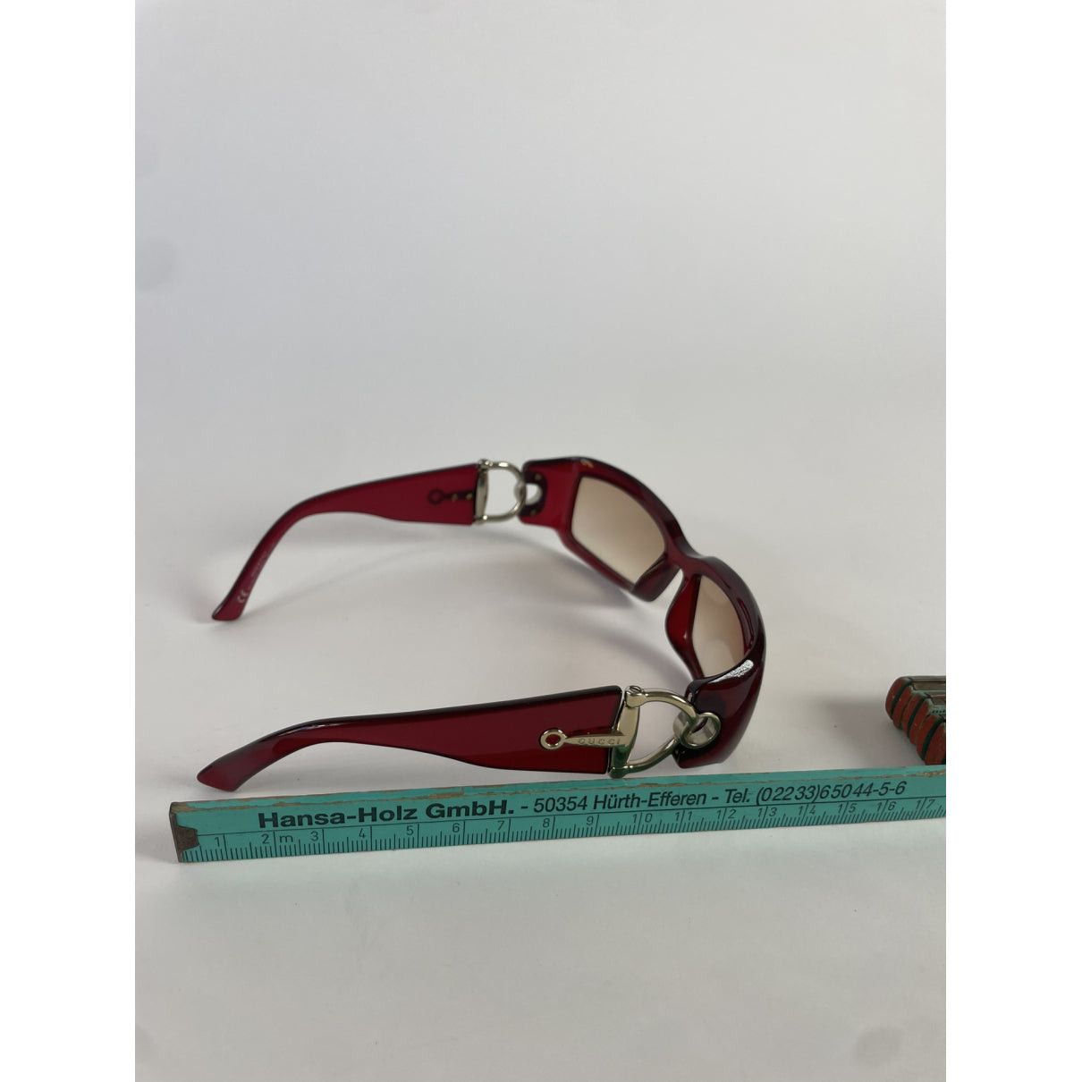 Gucci Purple Plastic Sunglasses Size ONE SIZE - 3 Thumbnail
