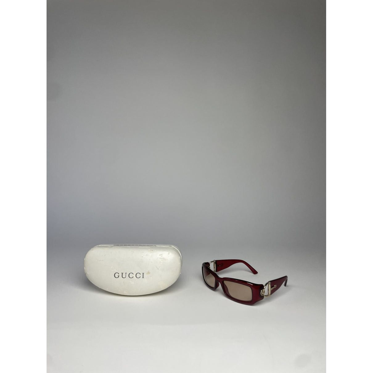 Gucci Purple Plastic Sunglasses Size ONE SIZE - 5 Thumbnail