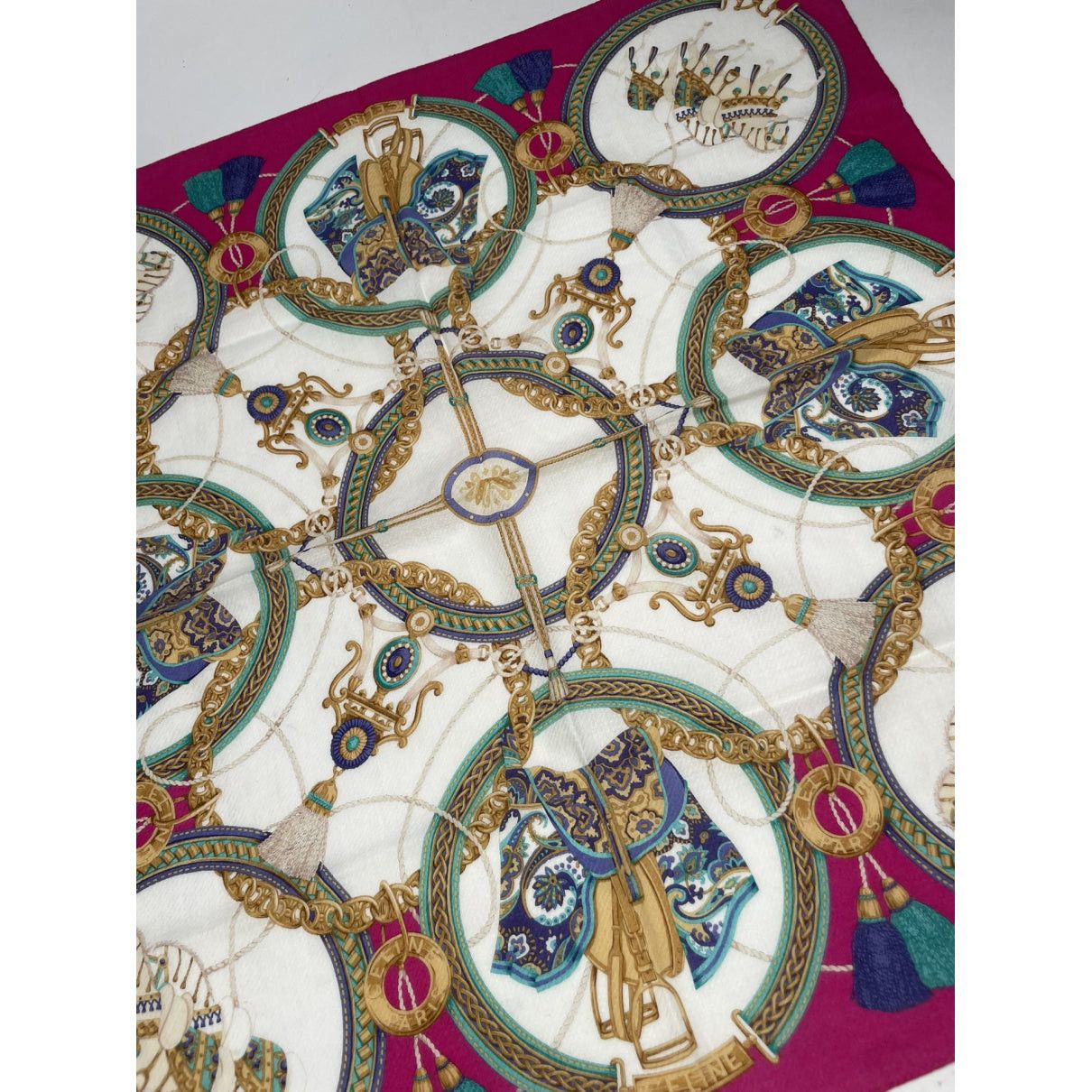 Celine Black Silk Scarf Size ONE SIZE - 3 Thumbnail