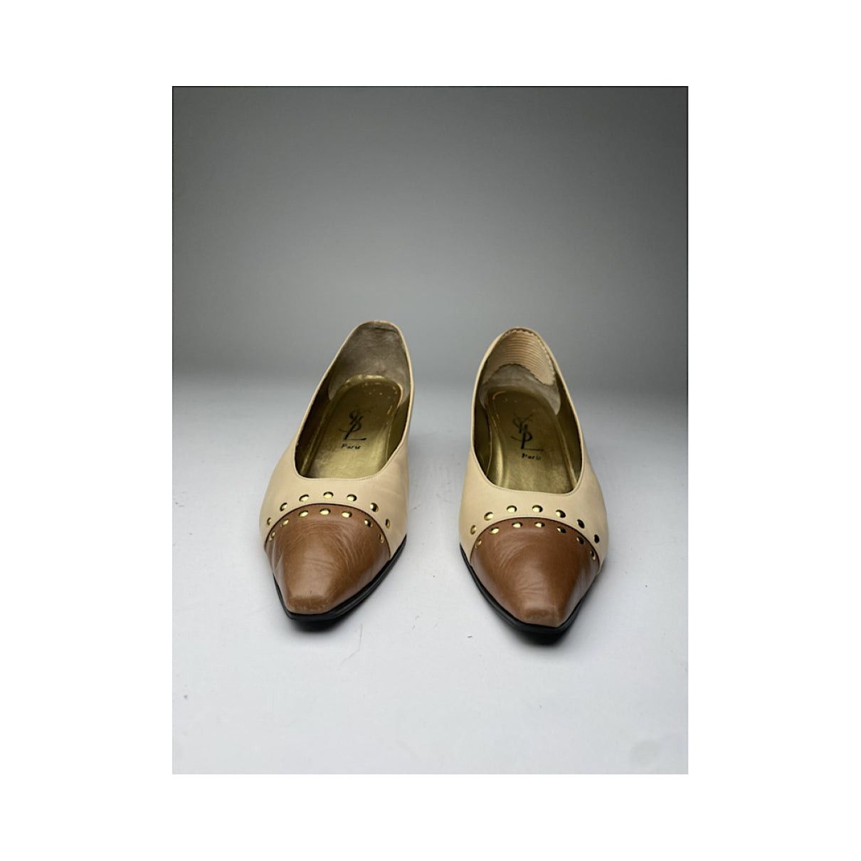 Yves Saint Laurent Beige Leather Heel Size US 5 / IT 35 - 4 Thumbnail