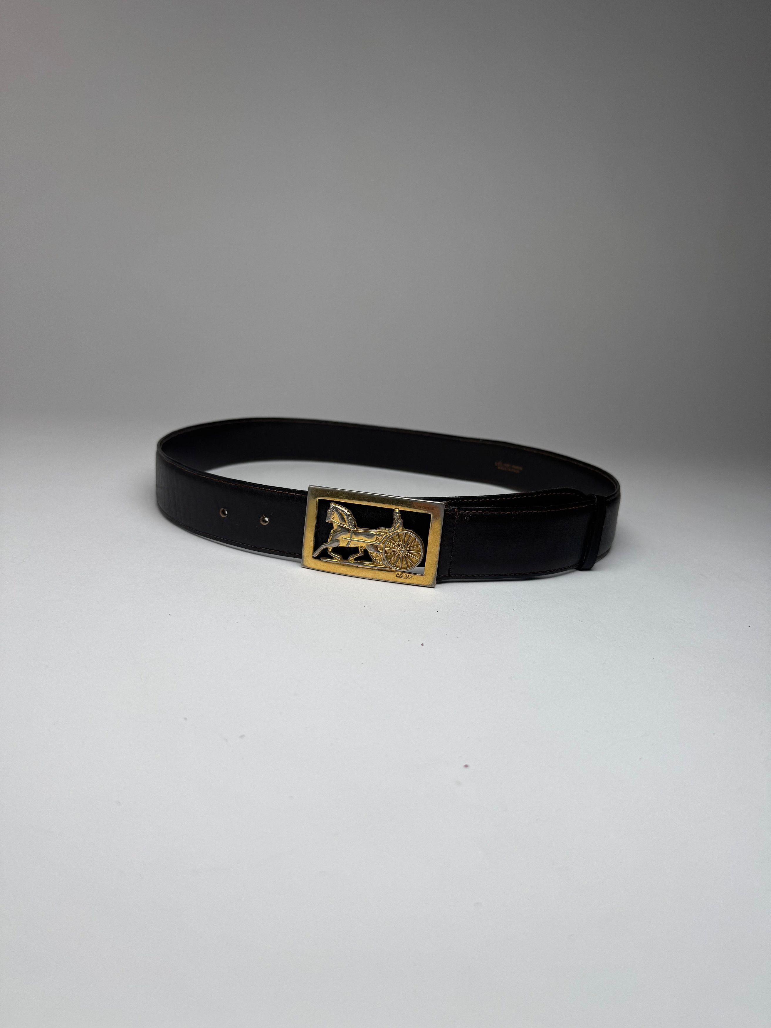 Celine Vintage Paris Leather Belt Size ONE SIZE - 10 Thumbnail