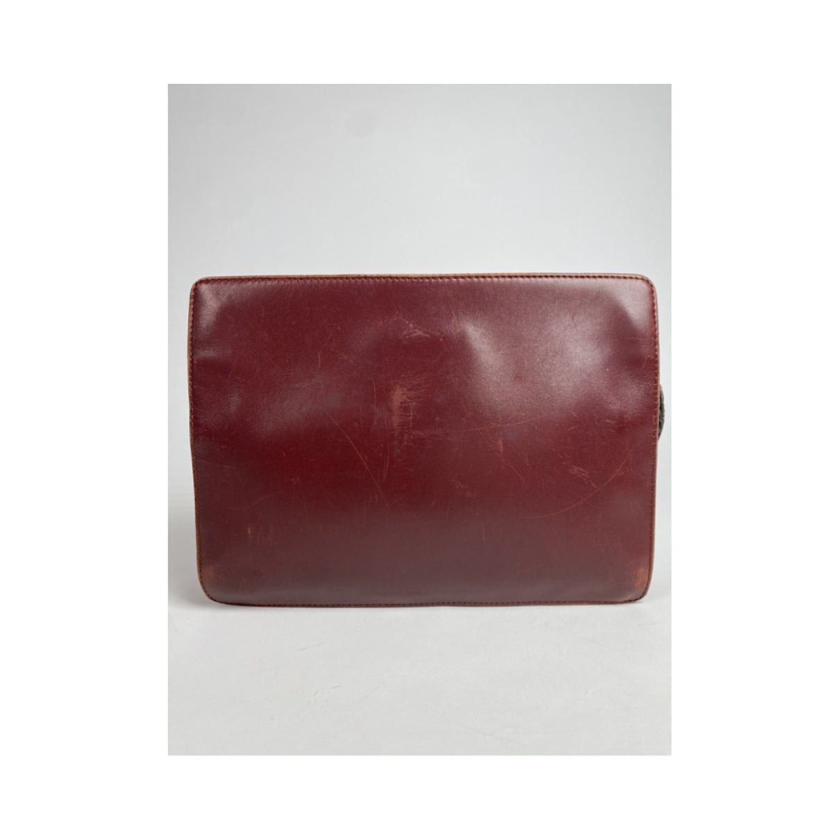 Cartier C Burgundy Patent Leather Clutch Bag Size ONE SIZE - 5 Thumbnail