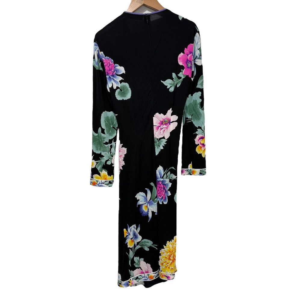 Other Other LEONARD PARIS Flower Print Silk Dress Others Dresses DUTY FREE for USA Size ONE SIZE - 2 Thumbnail
