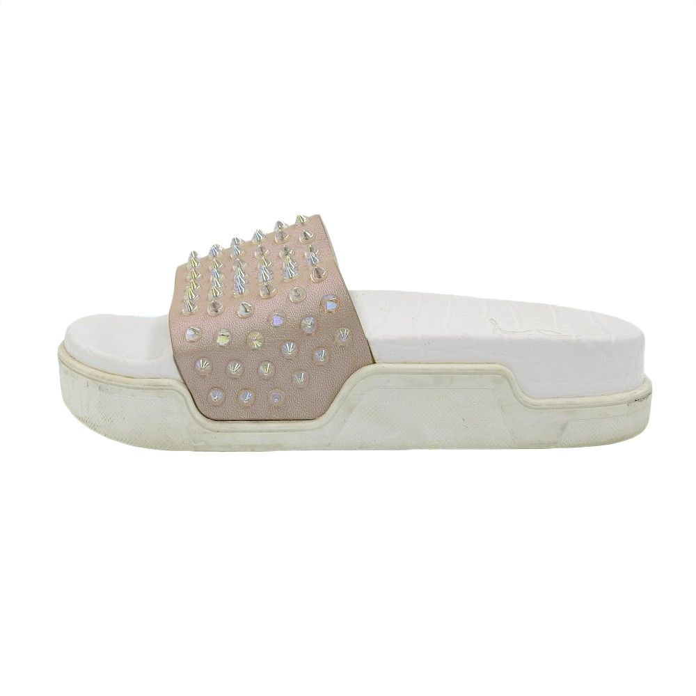 Christian Louboutin Christian Louboutin Christian Louboutin Studs Shower Sandals Leather Shoes DUTY FREE for USA Size ONE SIZE - 3 Thumbnail