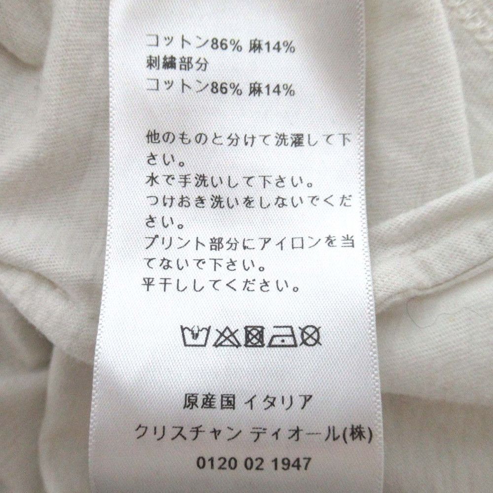 Dior Dior Christian Dior Print Cotton Linen Blend T-shirt Cotton T-Shirts DUTY FREE for USA Size ONE SIZE - 5 Thumbnail