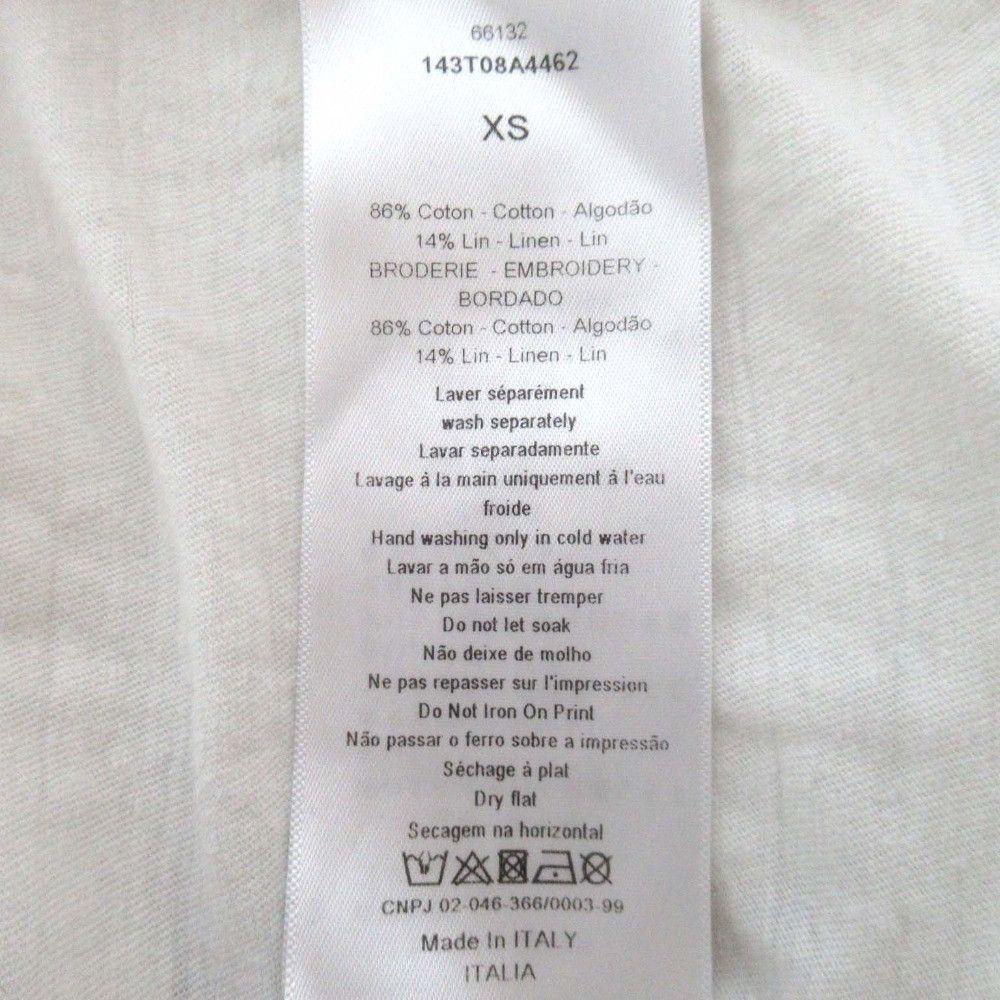 Dior Dior Christian Dior Print Cotton Linen Blend T-shirt Cotton T-Shirts DUTY FREE for USA Size ONE SIZE - 4 Thumbnail
