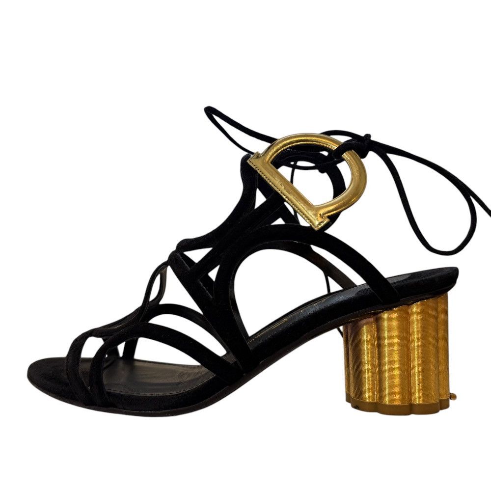 Salvatore Ferragamo Salvatore Ferragamo Salvatore Ferragamo Gancini Suede Lace-up Sandals Suede Shoes DUTY FREE for USA Size ONE SIZE - 4 Thumbnail