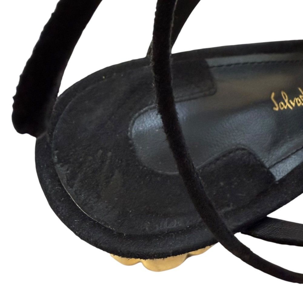 Salvatore Ferragamo Salvatore Ferragamo Salvatore Ferragamo Gancini Suede Lace-up Sandals Suede Shoes DUTY FREE for USA Size ONE SIZE - 10 Thumbnail
