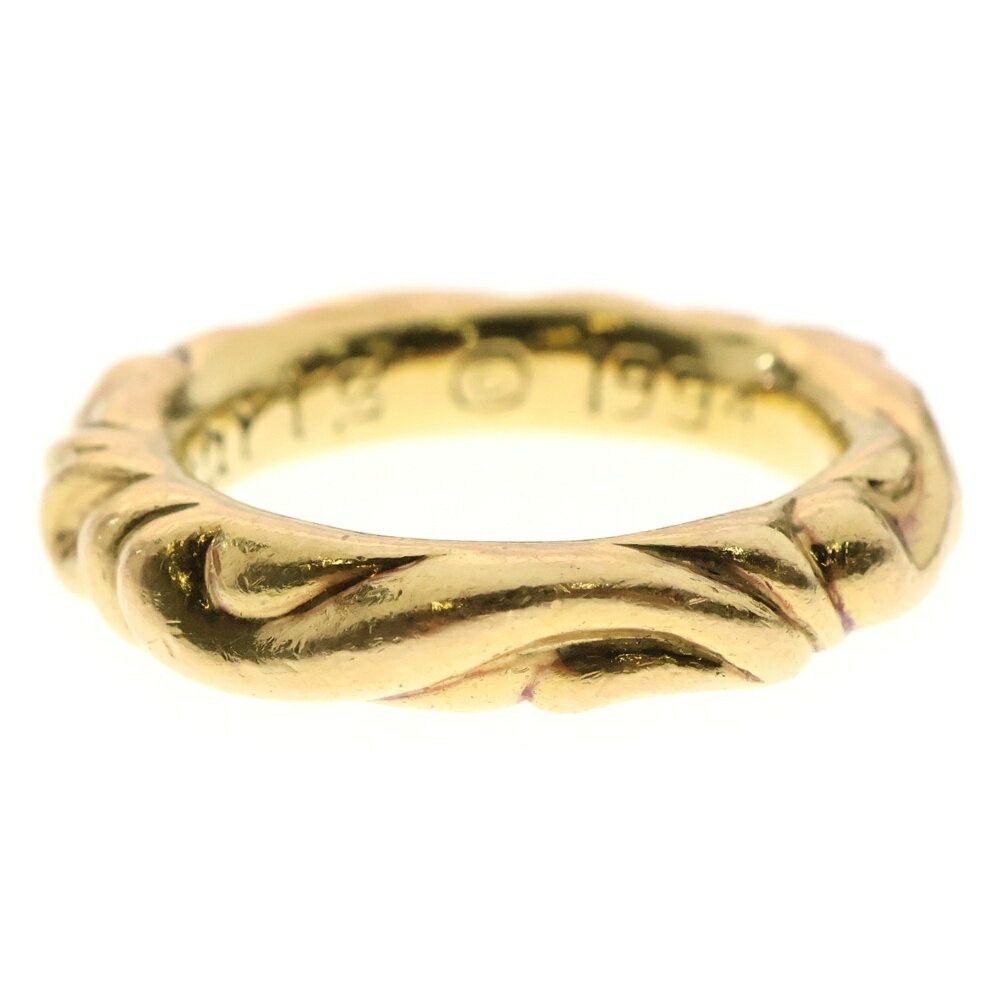 Chrome Hearts 22k Scroll Band Ring Gold