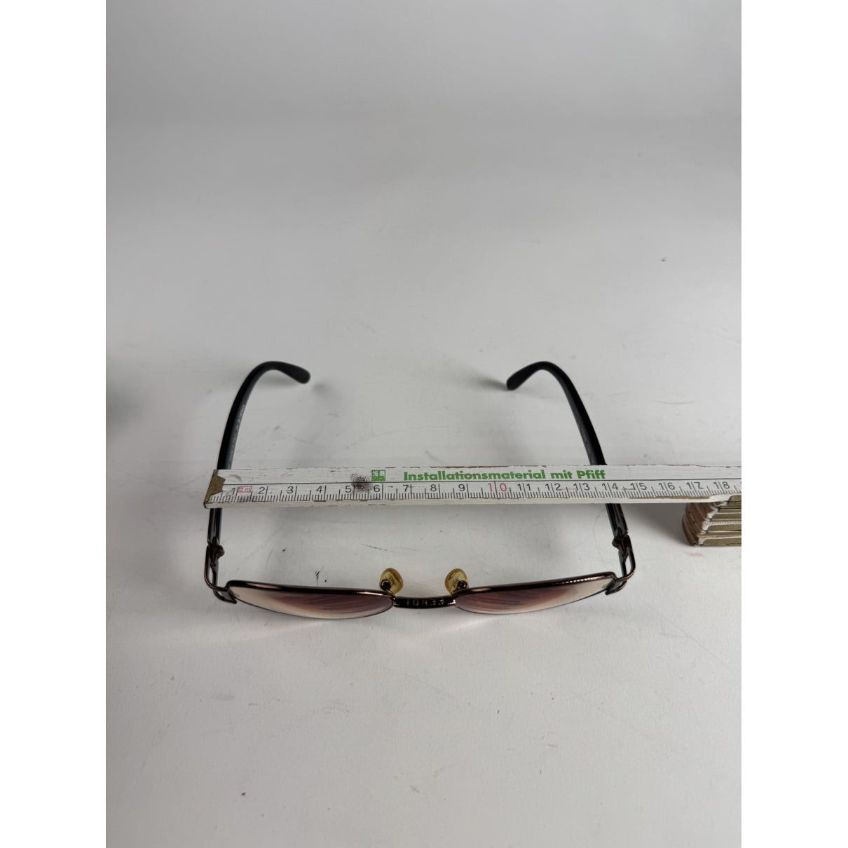 Fendi Brown Metal Sunglasses Size ONE SIZE - 4 Thumbnail