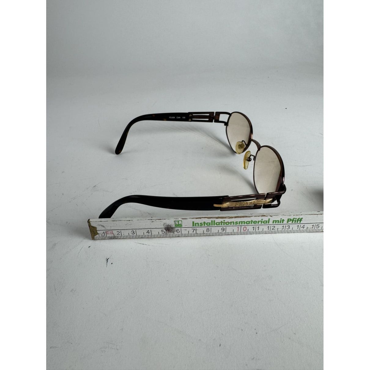 Fendi Brown Metal Sunglasses Size ONE SIZE - 5 Thumbnail