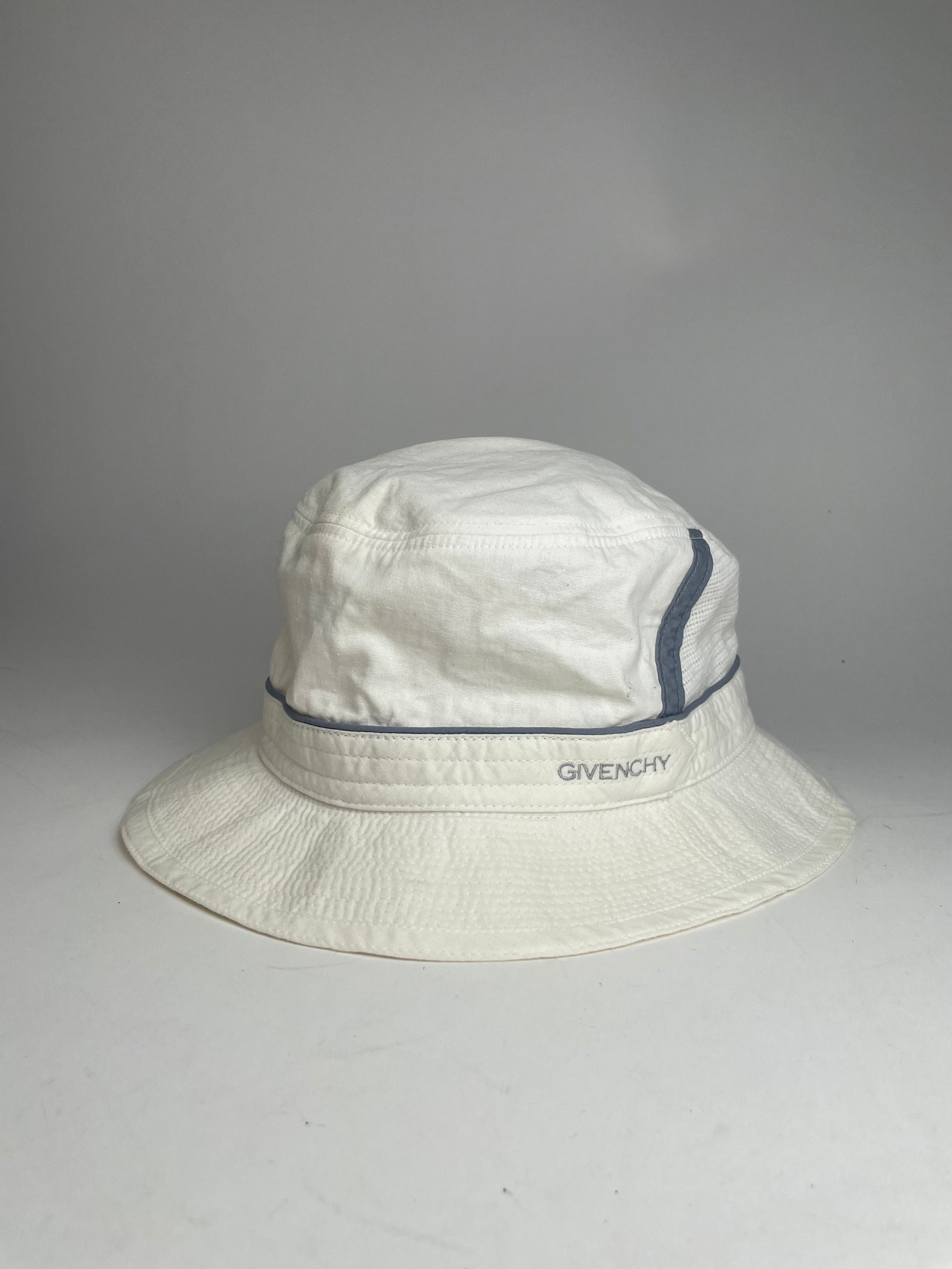 Givenchy Vintage Canvas Bucket Hat Unisex White Size ONE SIZE - 7 Thumbnail